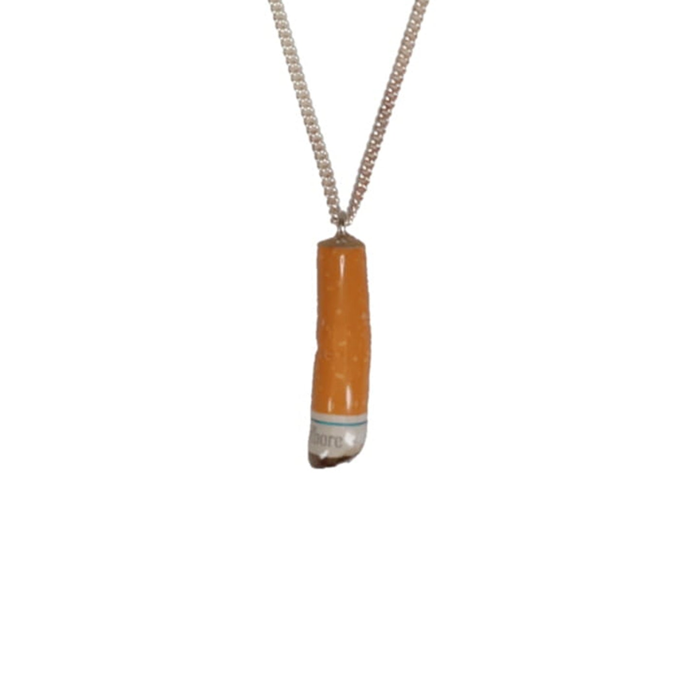 CIGARETTE BUTT NECKLACE / ORANGE