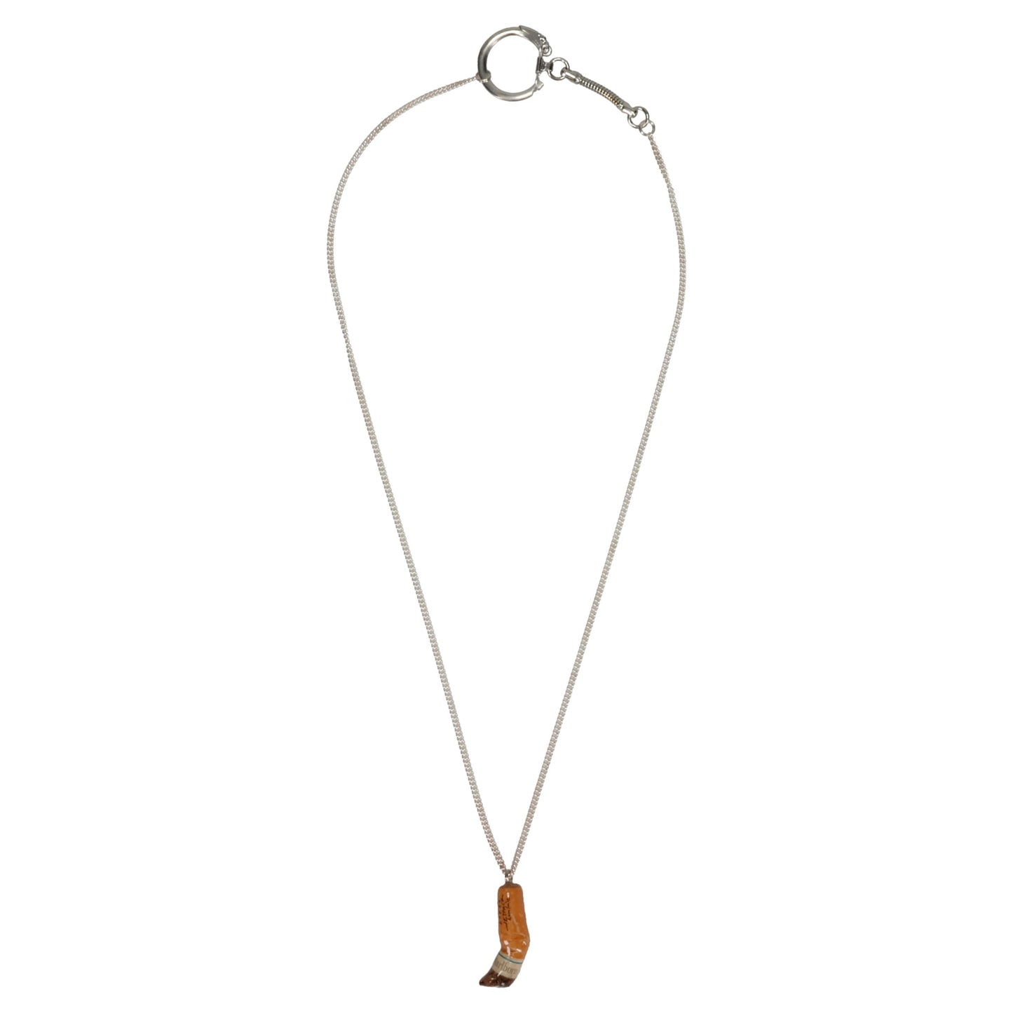 CIGARETTE BUTT NECKLACE / ORANGE