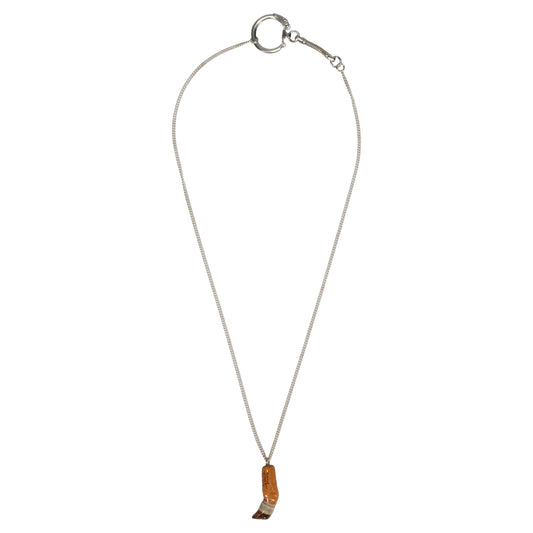 CIGARETTE BUTT NECKLACE / ORANGE