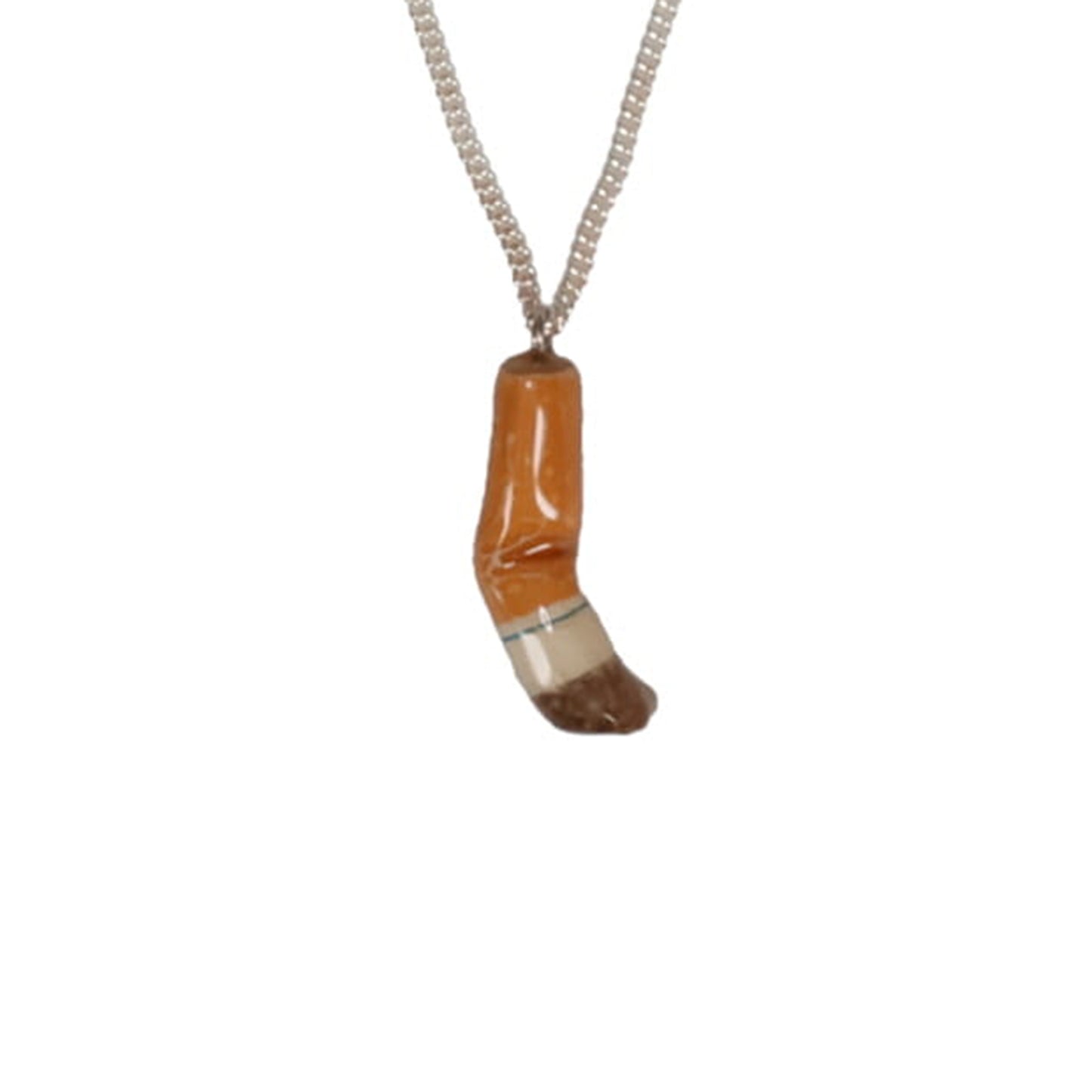 CIGARETTE BUTT NECKLACE / ORANGE