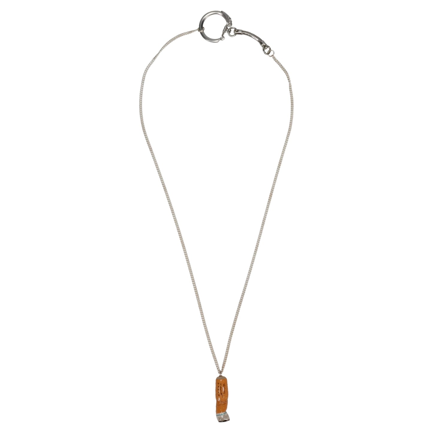 CIGARETTE BUTT NECKLACE / ORANGE