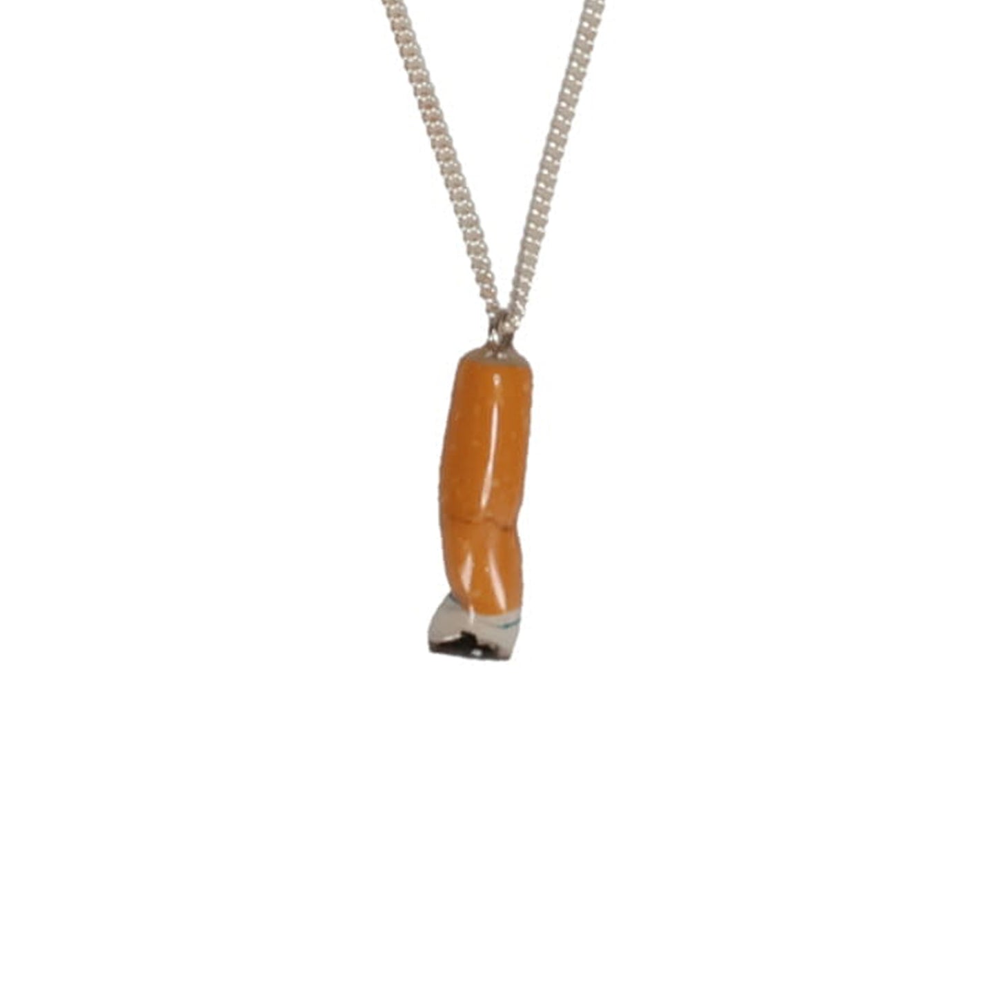 CIGARETTE BUTT NECKLACE / ORANGE