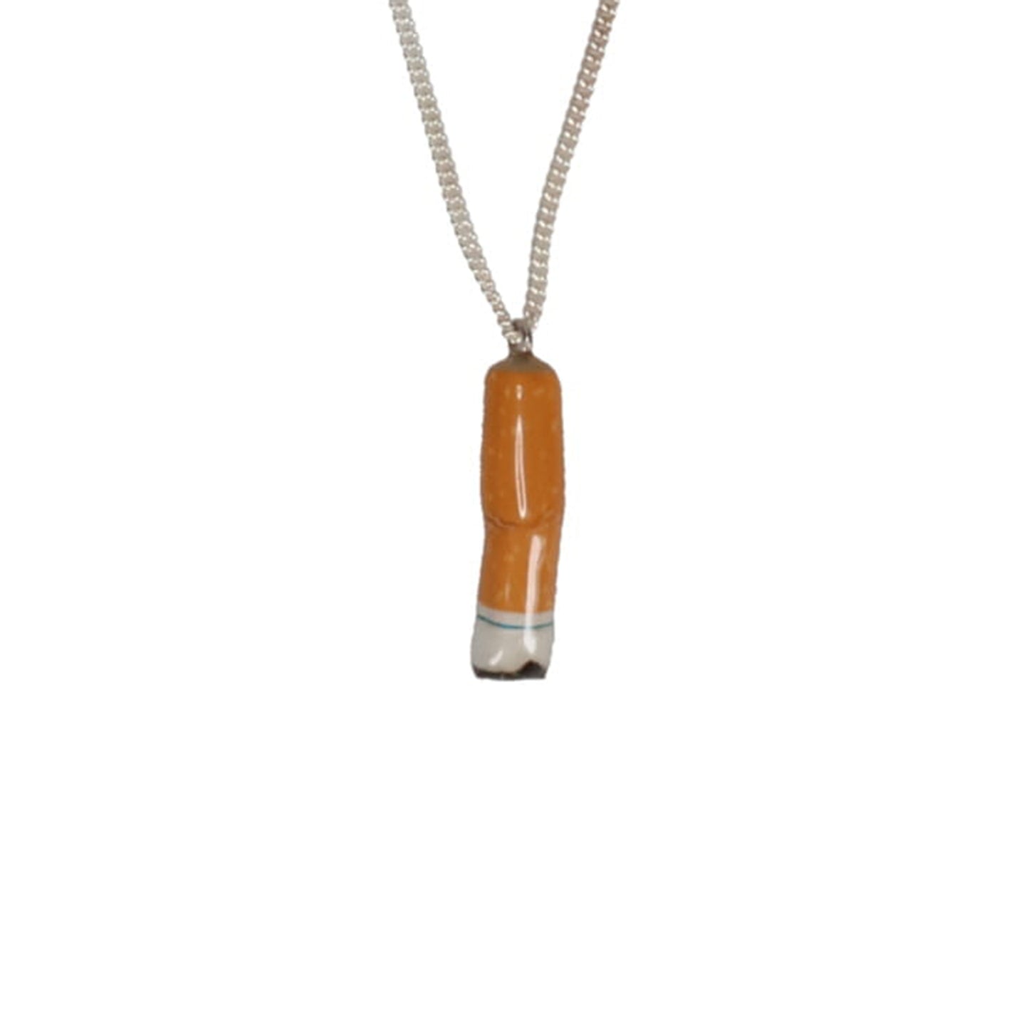 CIGARETTE BUTT NECKLACE / ORANGE