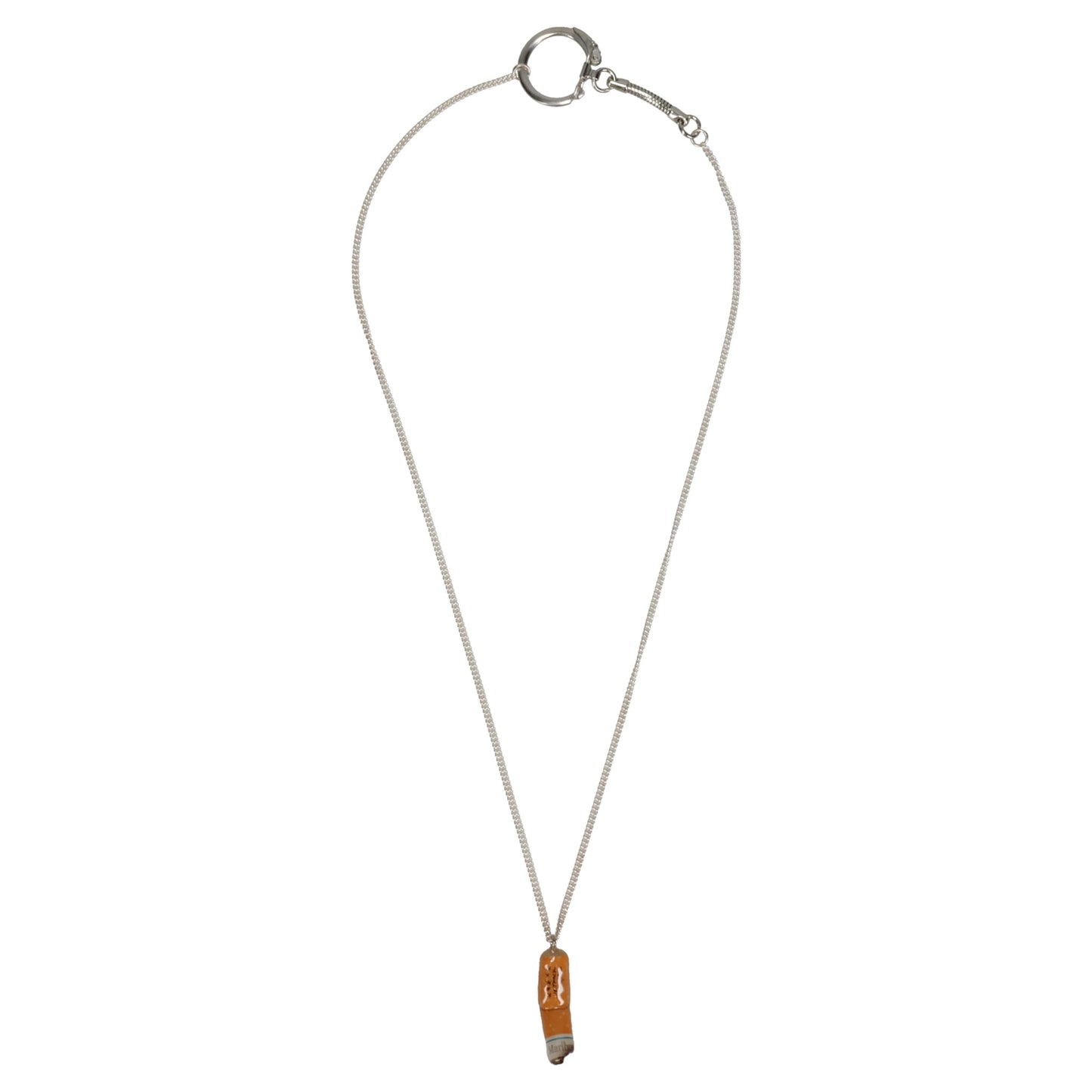 CIGARETTE BUTT NECKLACE / ORANGE