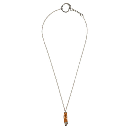 CIGARETTE BUTT NECKLACE / ORANGE