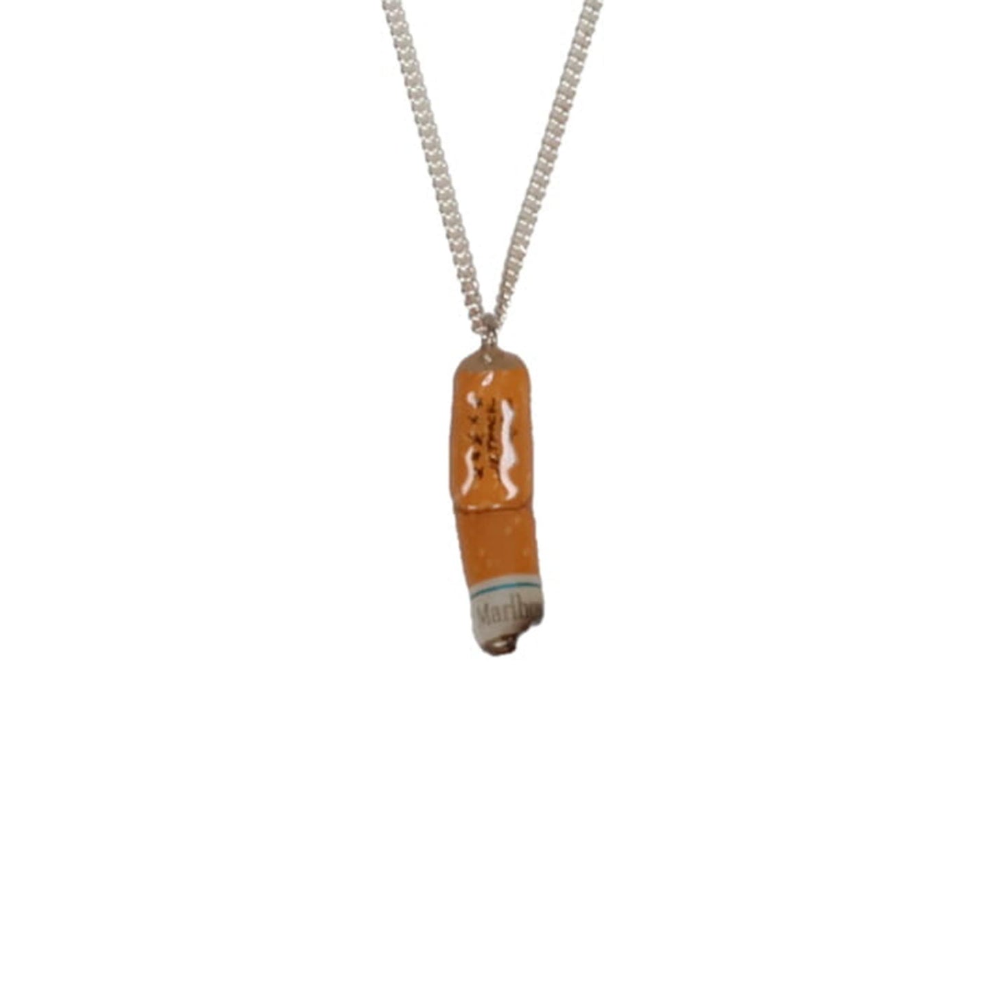 CIGARETTE BUTT NECKLACE / ORANGE