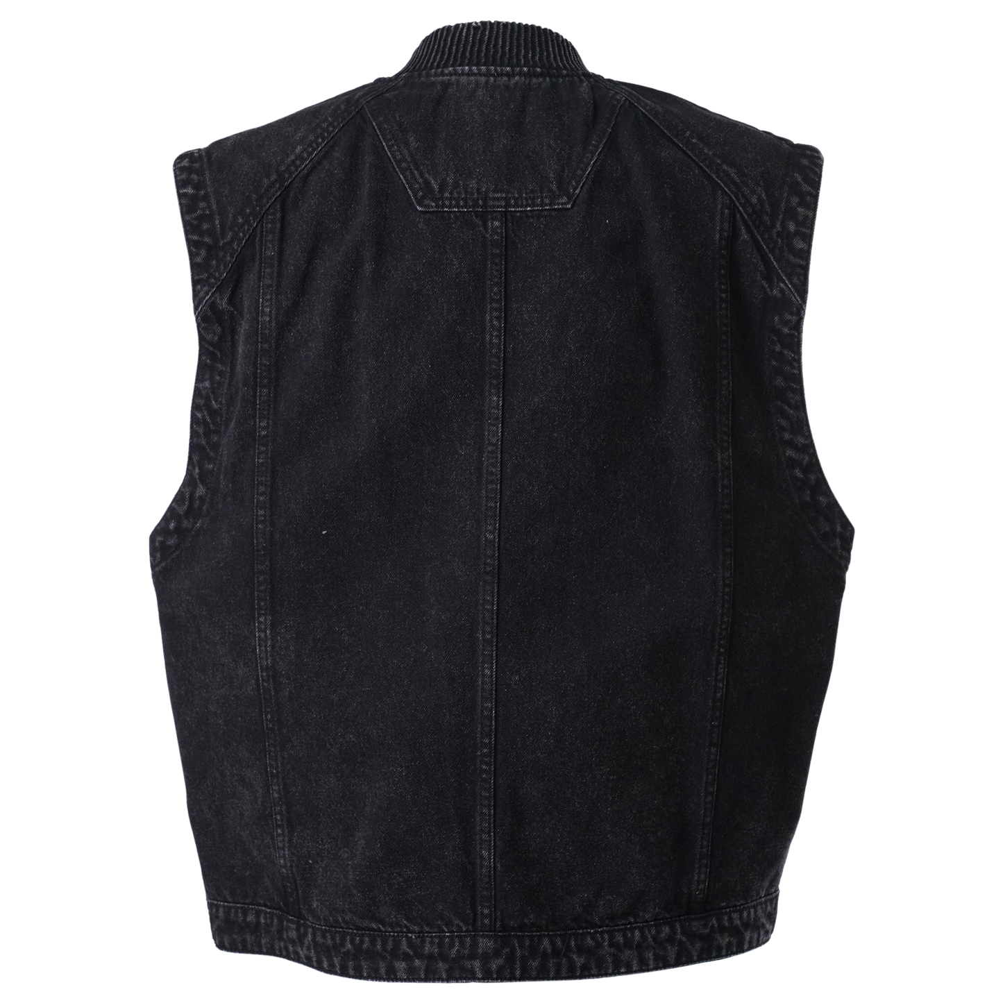 ZIP-UP VEST / BLACK