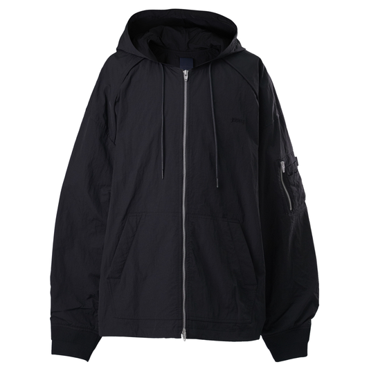 ZIP-UP HOODIE / BLACK