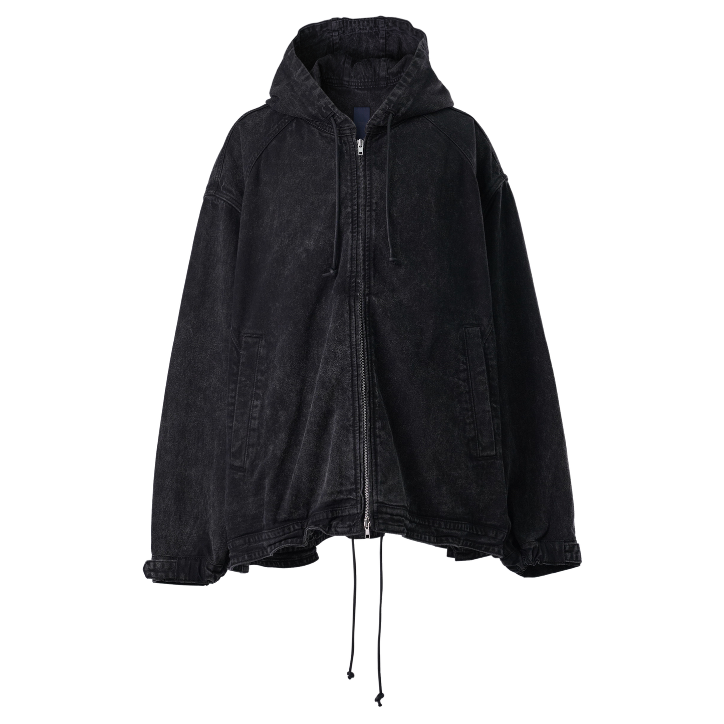 ZIP-UP HOODIE / BLACK