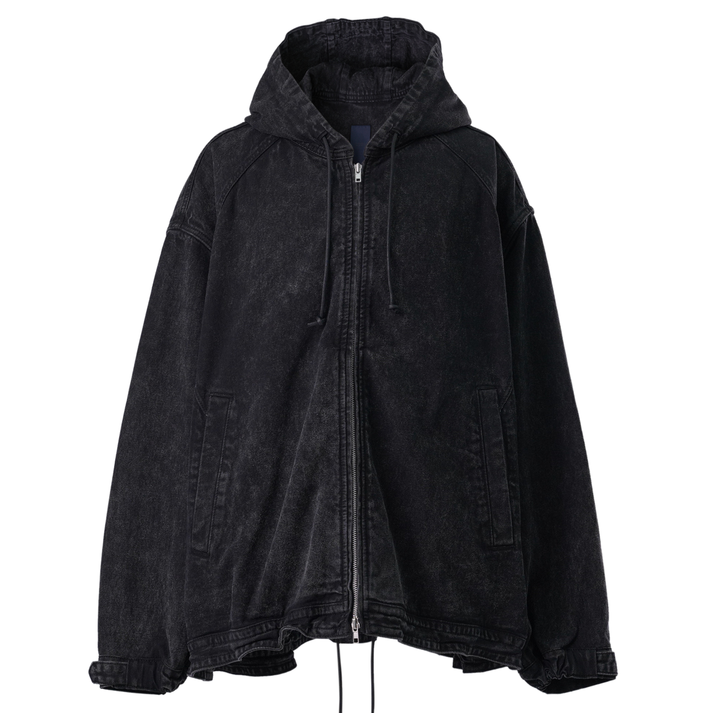 ZIP-UP HOODIE / BLACK