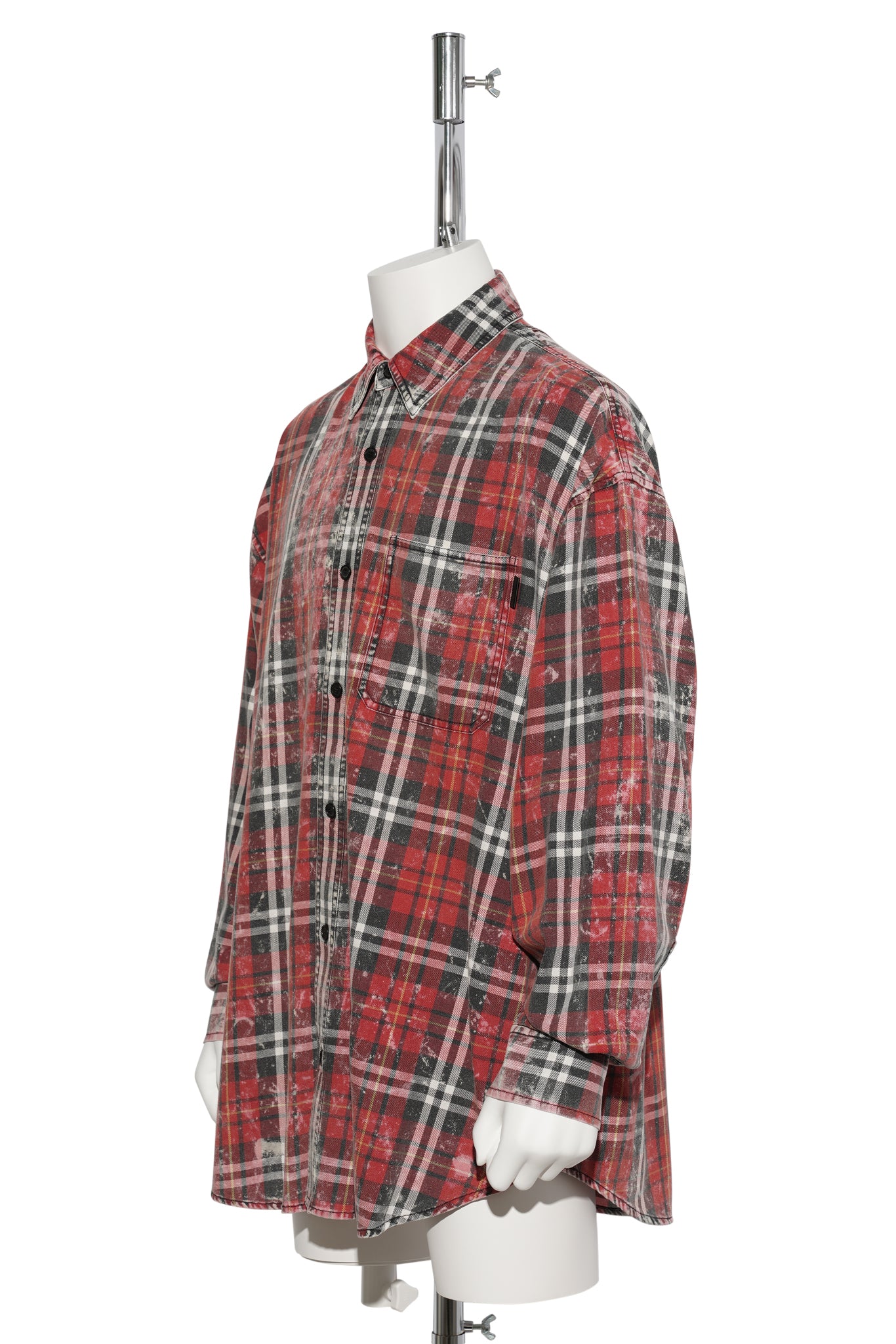 WASHED CHECK MAX FIT SHIRTS / RED