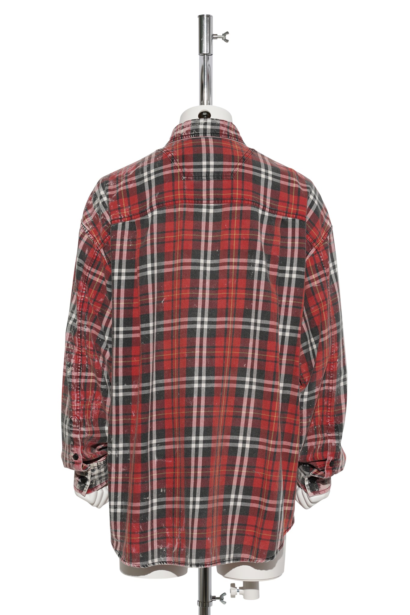 WASHED CHECK MAX FIT SHIRTS / RED
