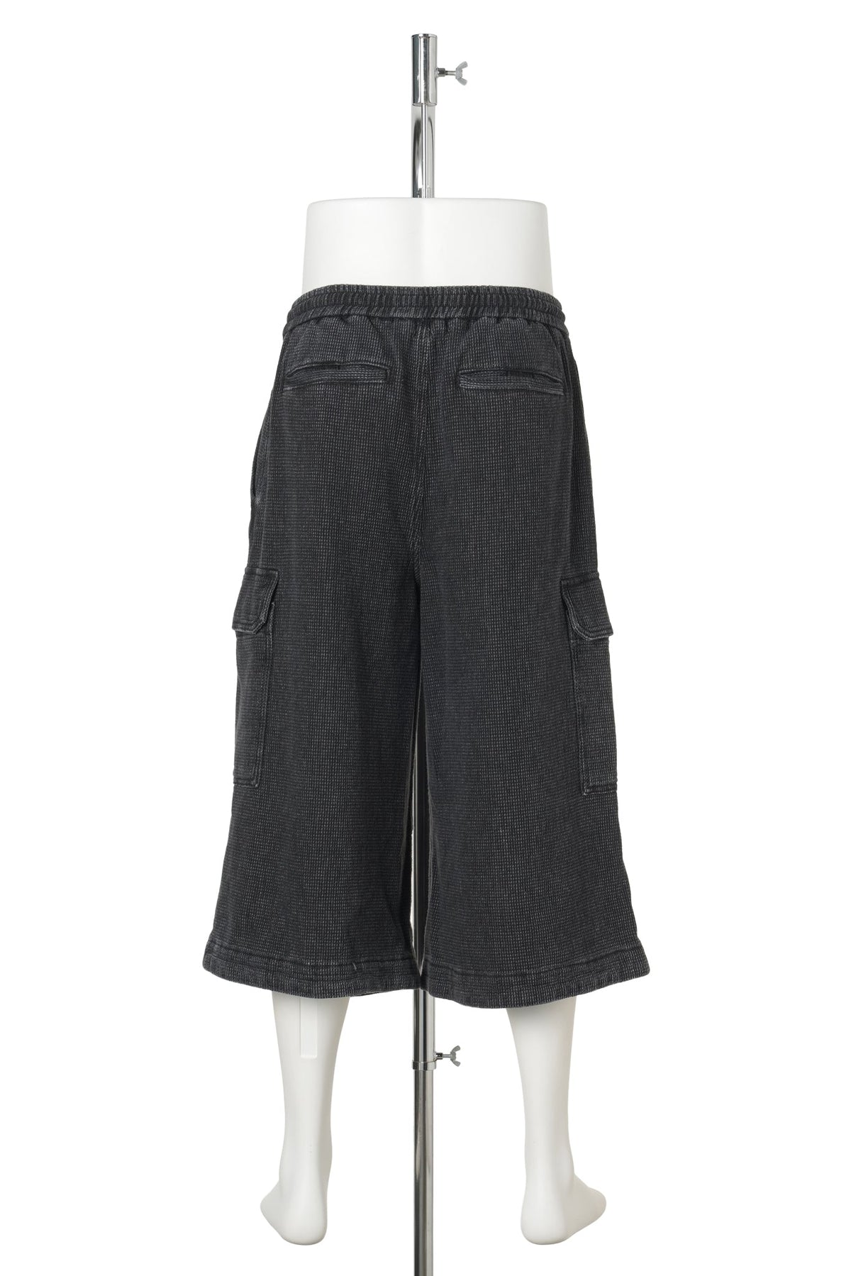 [NOVICE] FANCY DENIM CARGO SHORTS / BLACK