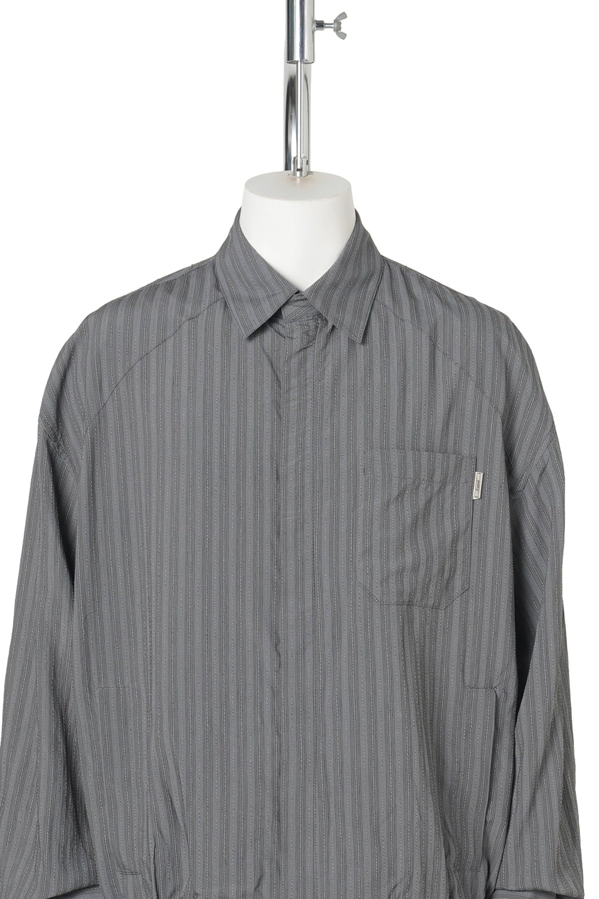 STITCH STRIPE SHIRKET / GREY