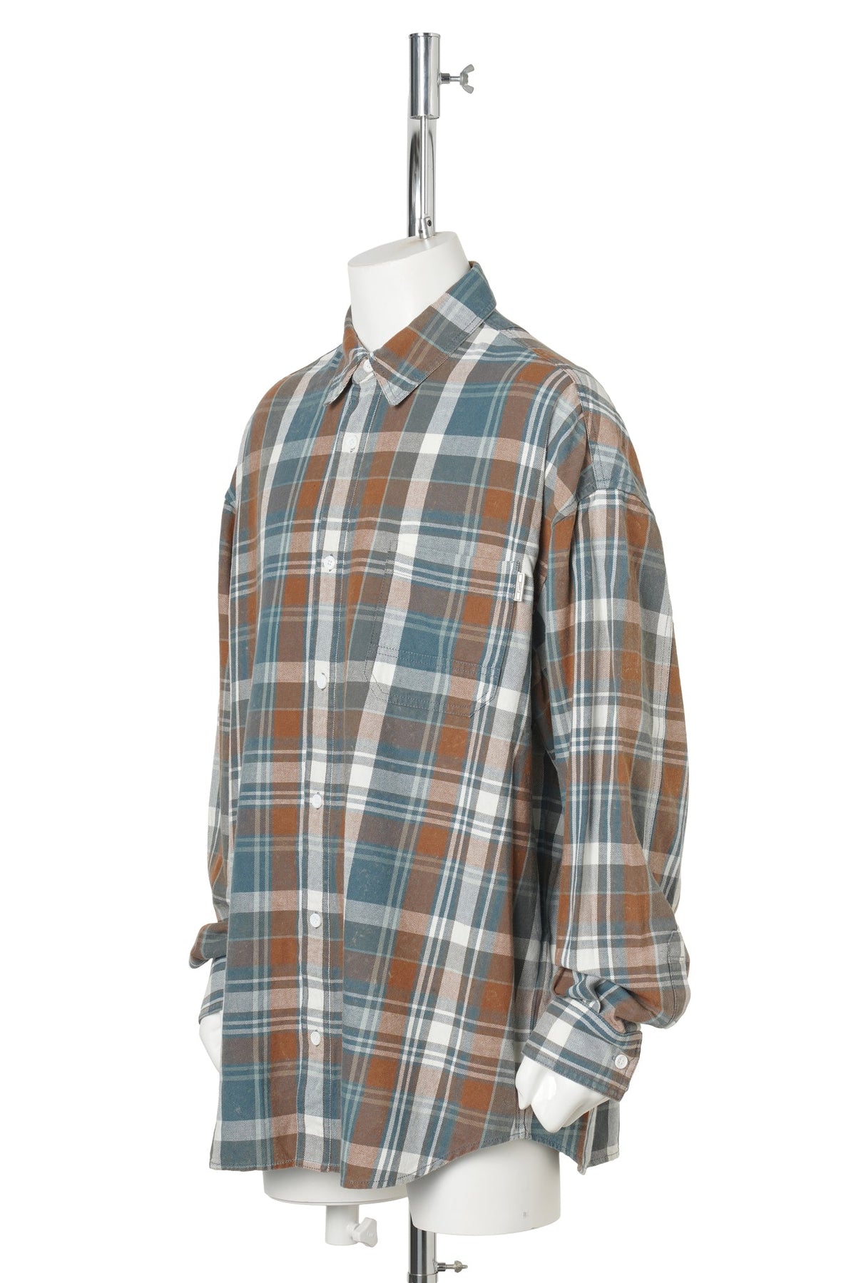 [SIGNATURE] ISLAND VINTAGE CHECK MAX FIT SHIRT - BEIGE GREEN / BEIGE