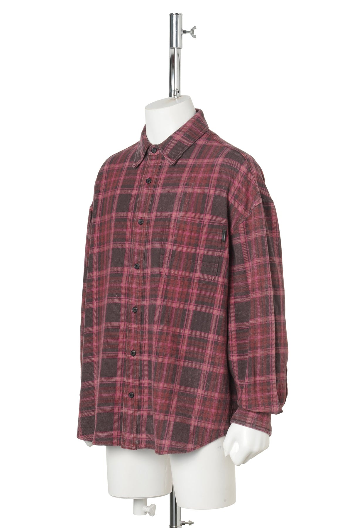 [SIGNATURE] ISLAND VINTAGE CHECK MAX FIT SHIRT - PINK / PINK