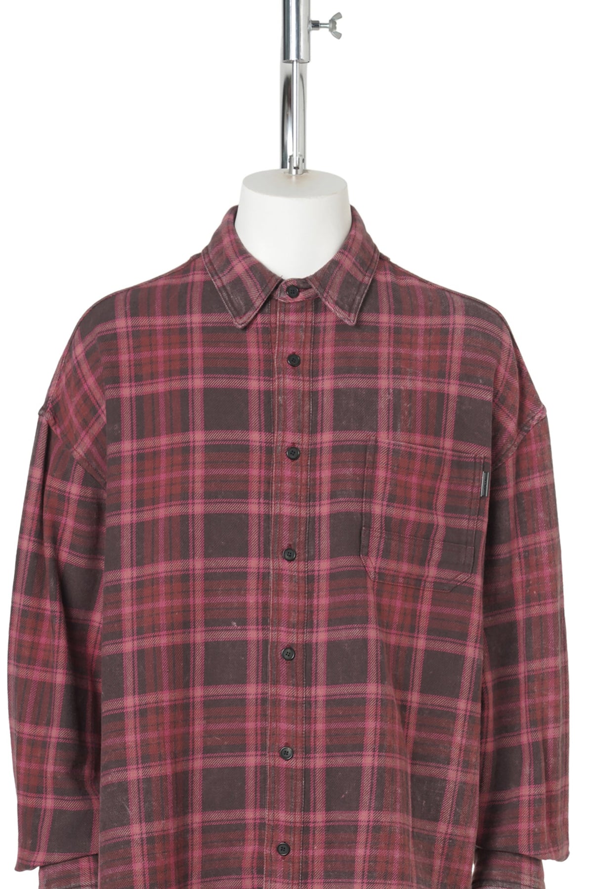 [SIGNATURE] ISLAND VINTAGE CHECK MAX FIT SHIRT - PINK / PINK