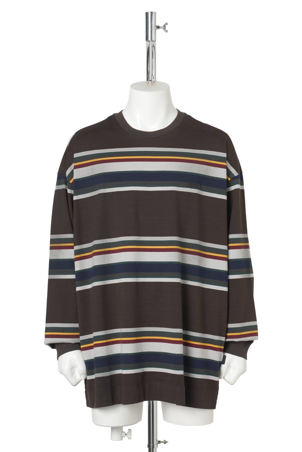 7 BLOCK STRIPE LONG SLEEVE / BROWN