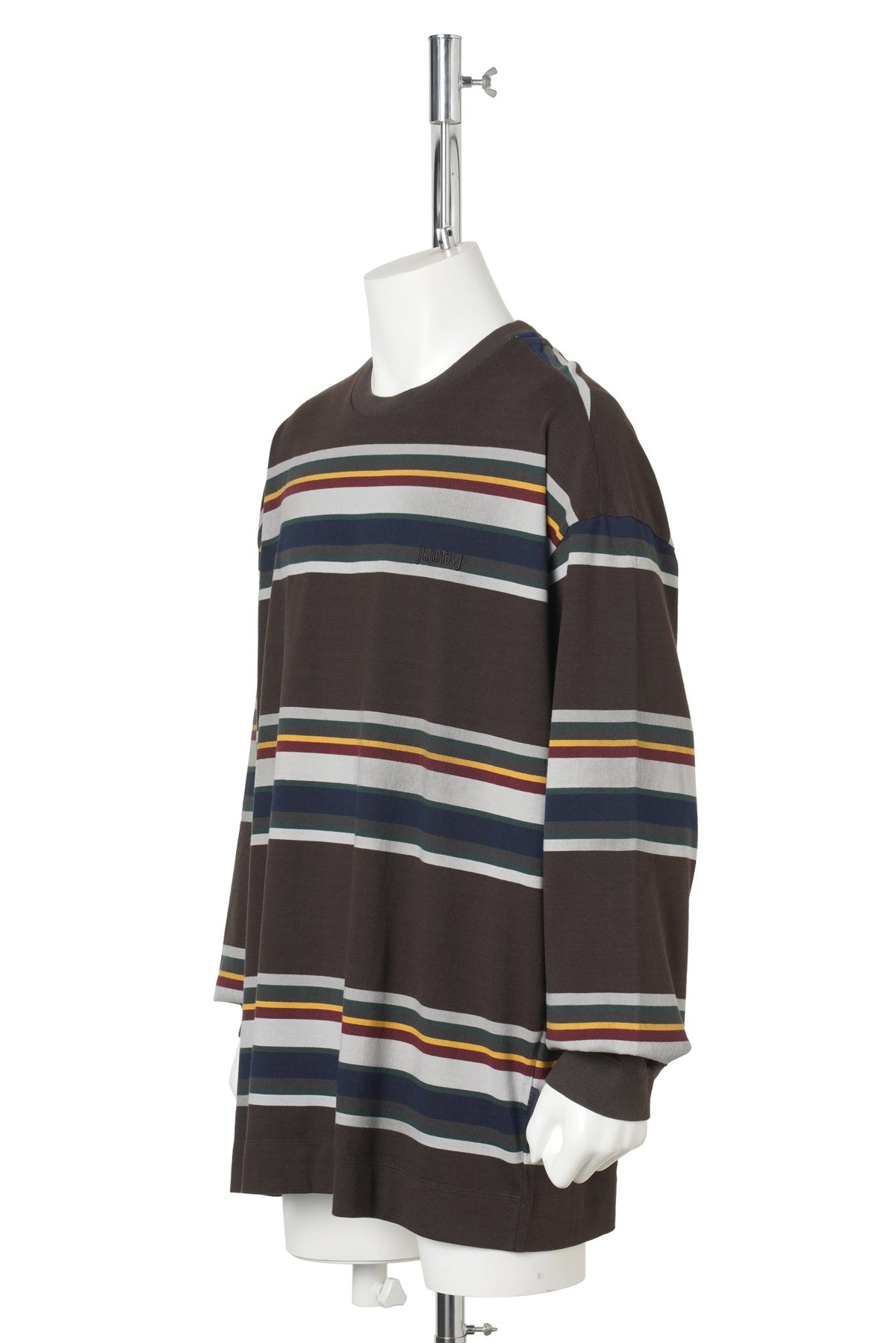7 BLOCK STRIPE LONG SLEEVE / BROWN