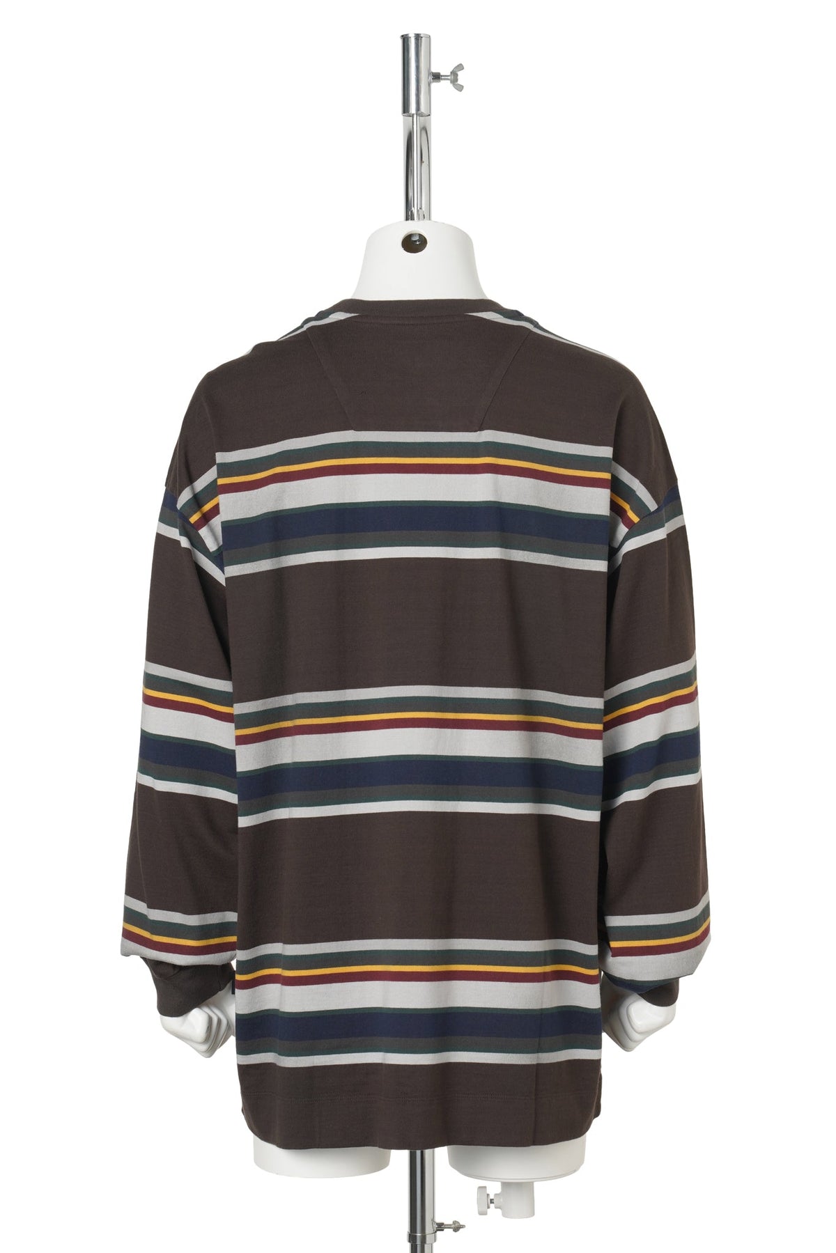 7 BLOCK STRIPE LONG SLEEVE / BROWN