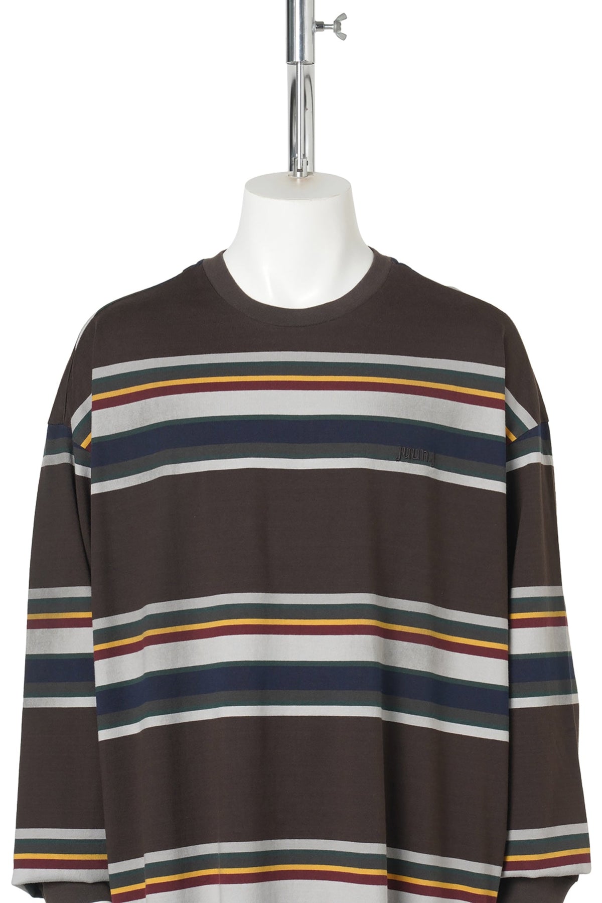 7 BLOCK STRIPE LONG SLEEVE / BROWN
