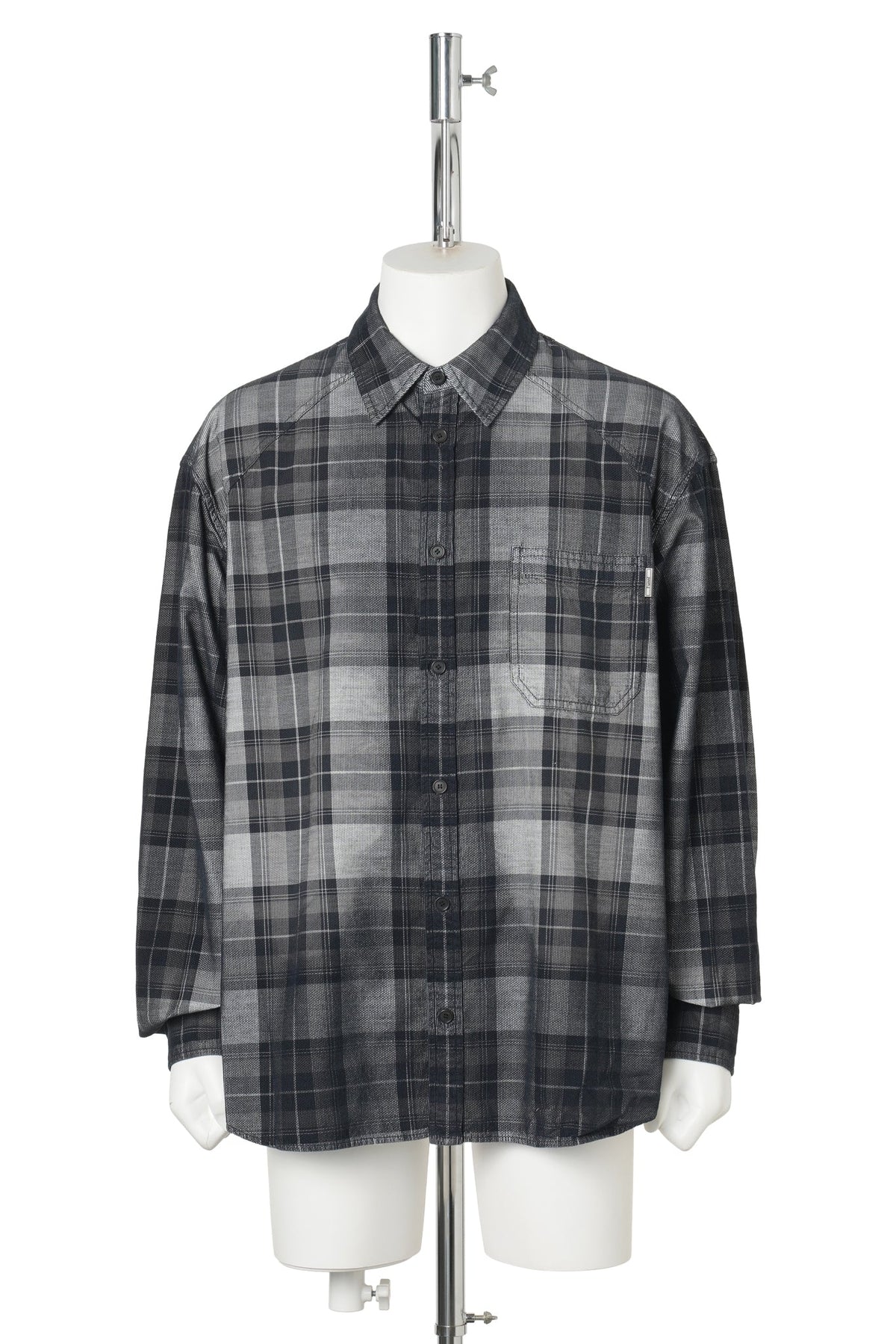 [NEW SIGNATURE] WILDLAND WASH CHECK SHIRT / GREY