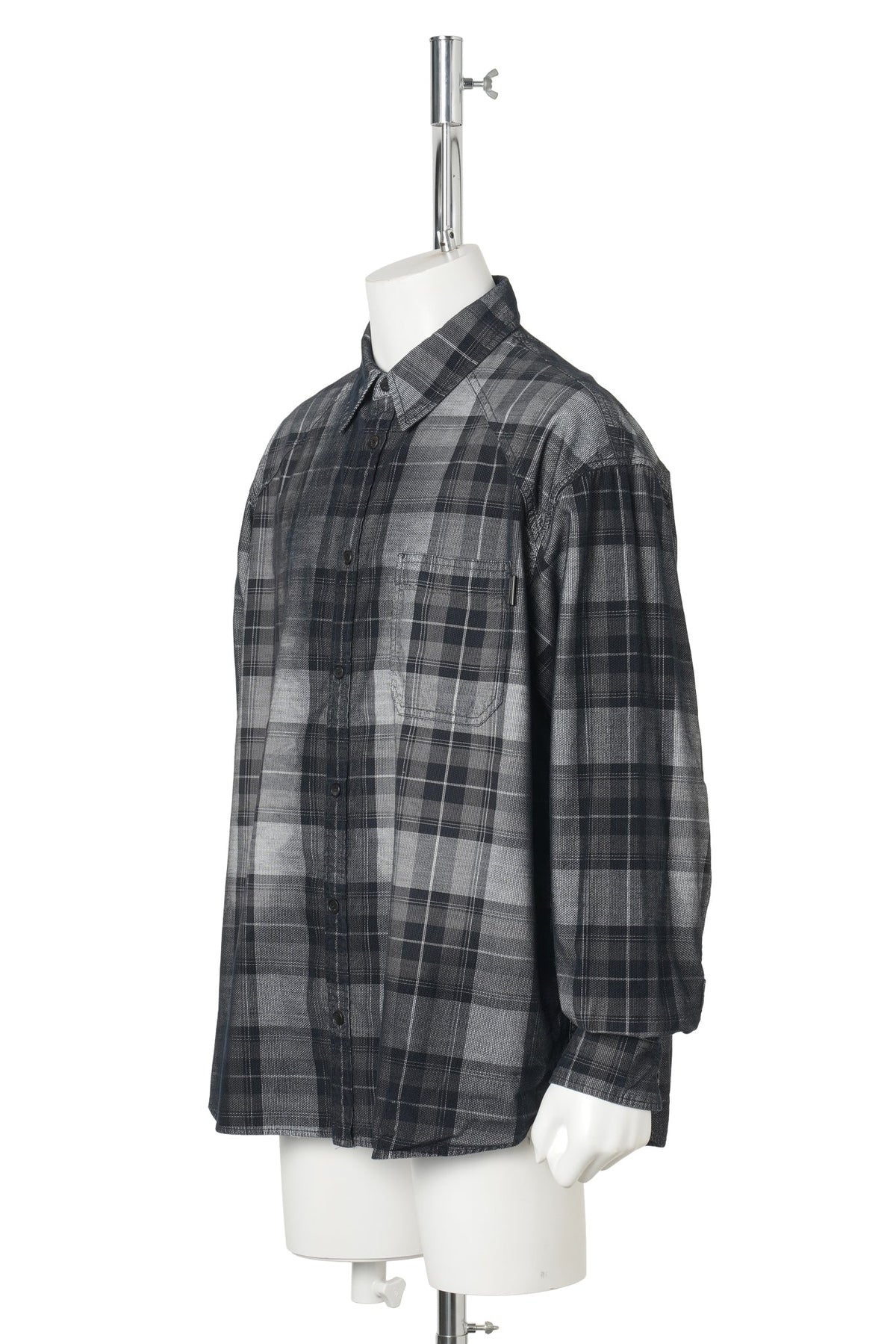 [NEW SIGNATURE] WILDLAND WASH CHECK SHIRT / GREY