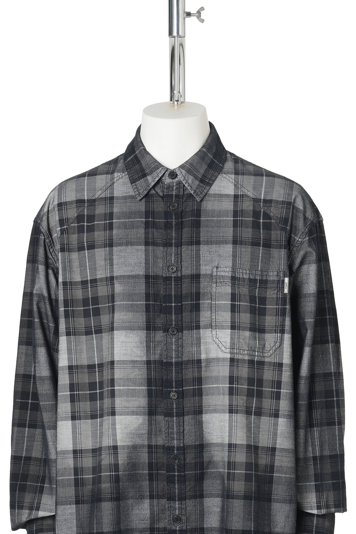 [NEW SIGNATURE] WILDLAND WASH CHECK SHIRT / GREY