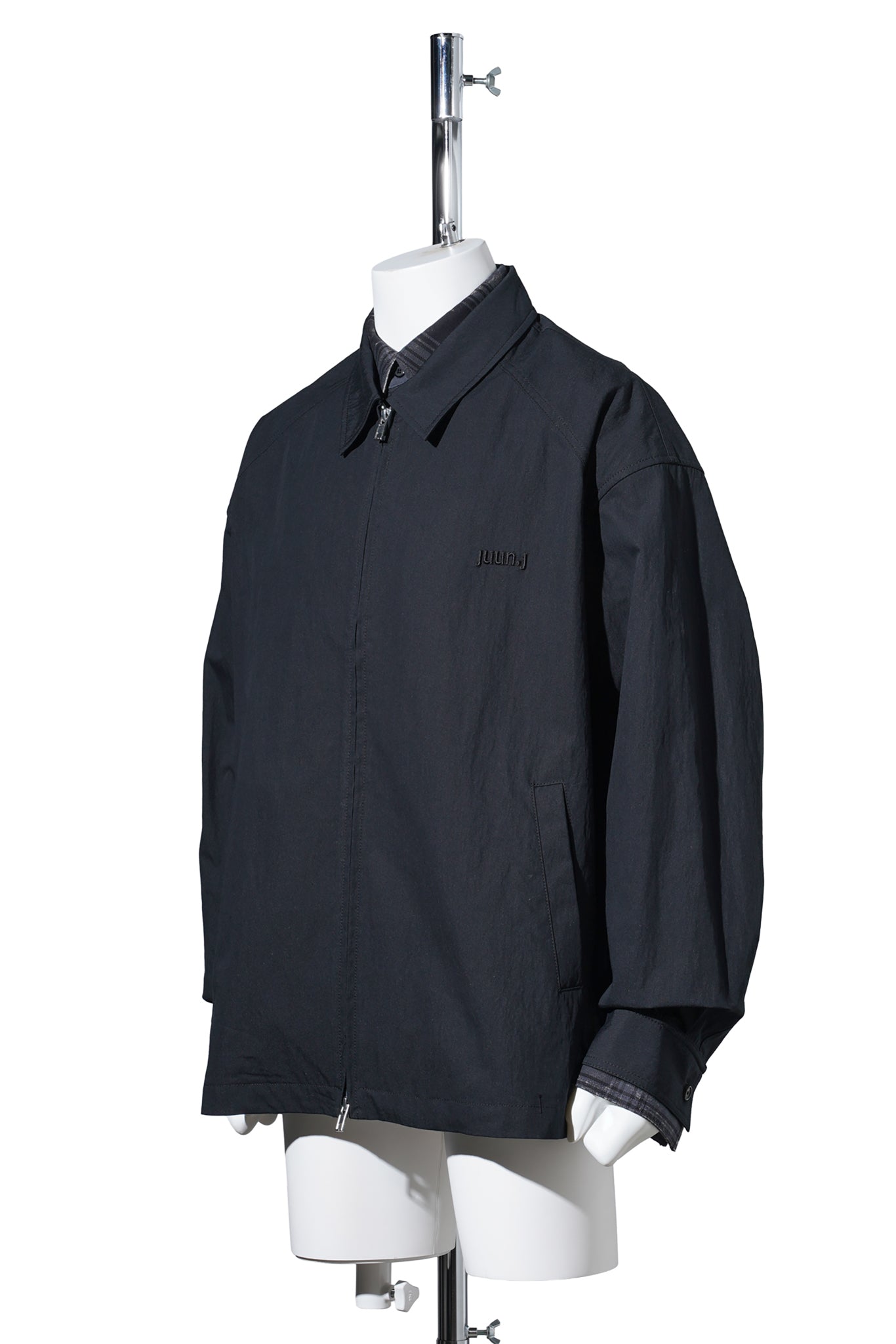 DOUBLE LAYERED SHIRT / BLACK