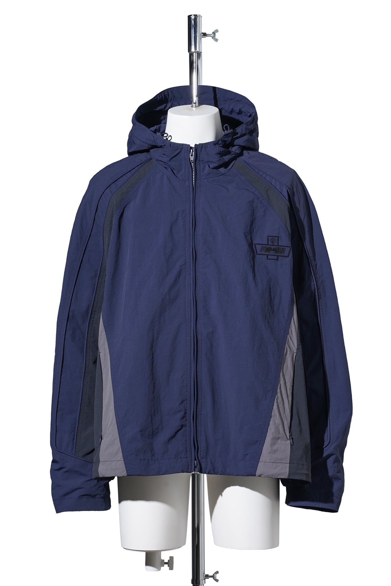 COLOR BLOCK TRACK JUMPER / NAVY