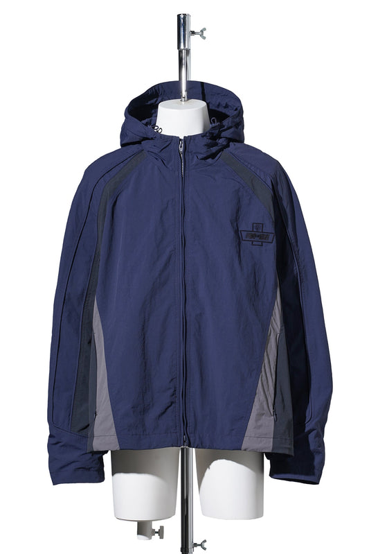 COLOR BLOCK TRACK JUMPER / NAVY