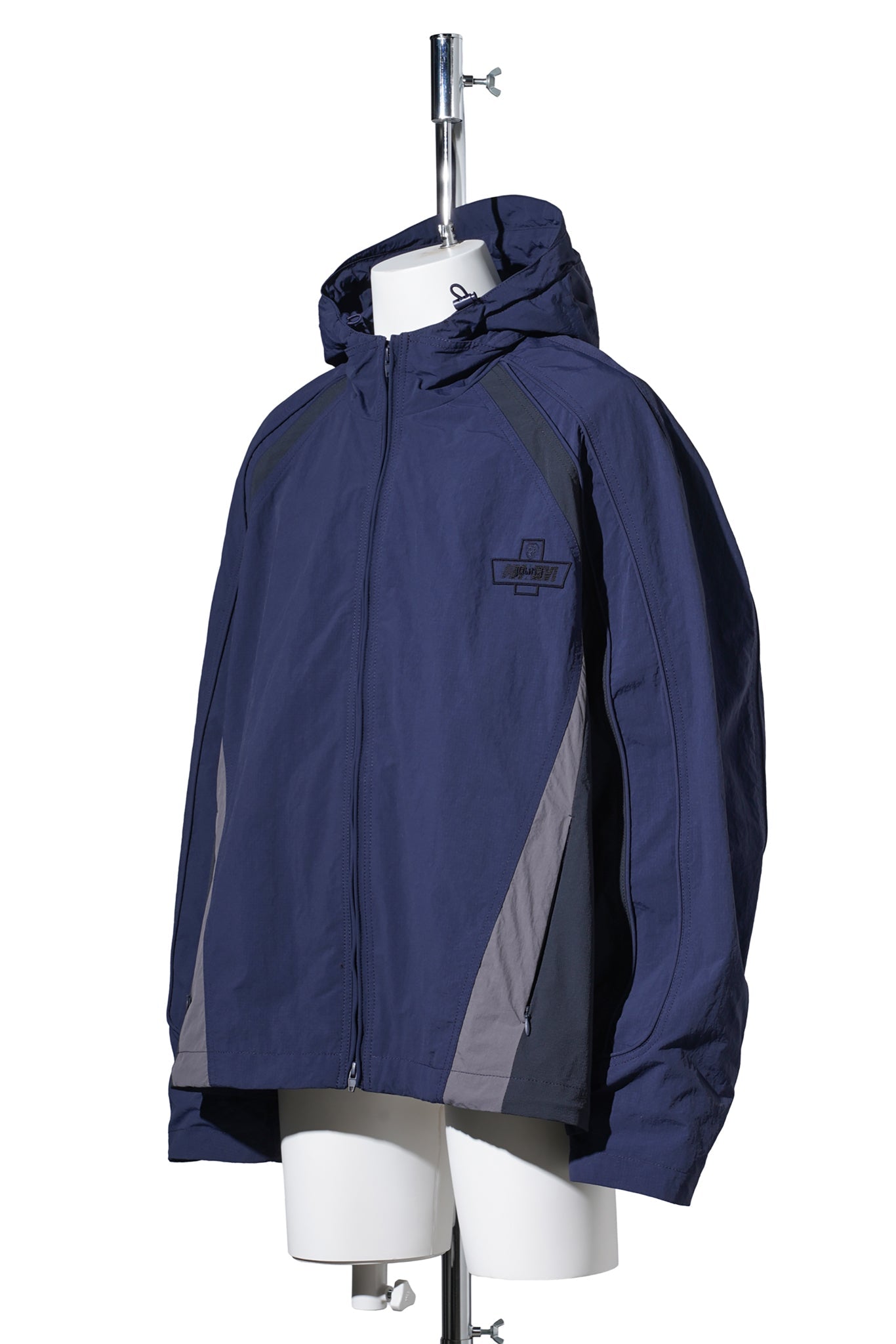 COLOR BLOCK TRACK JUMPER / NAVY
