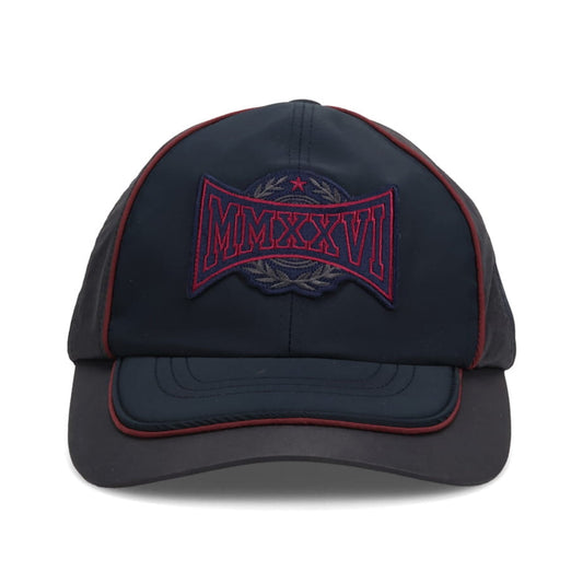 COLOR BLOCKED BALL CAP / NAVY