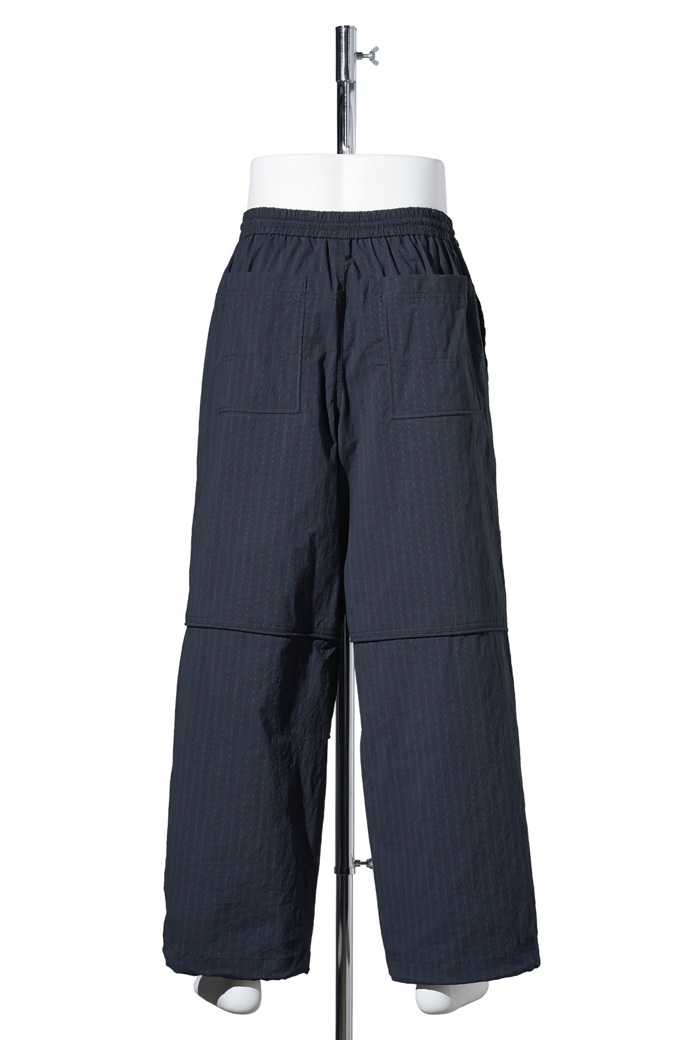 [COMFORT] STRIPED COTTON PANTS / NAVY