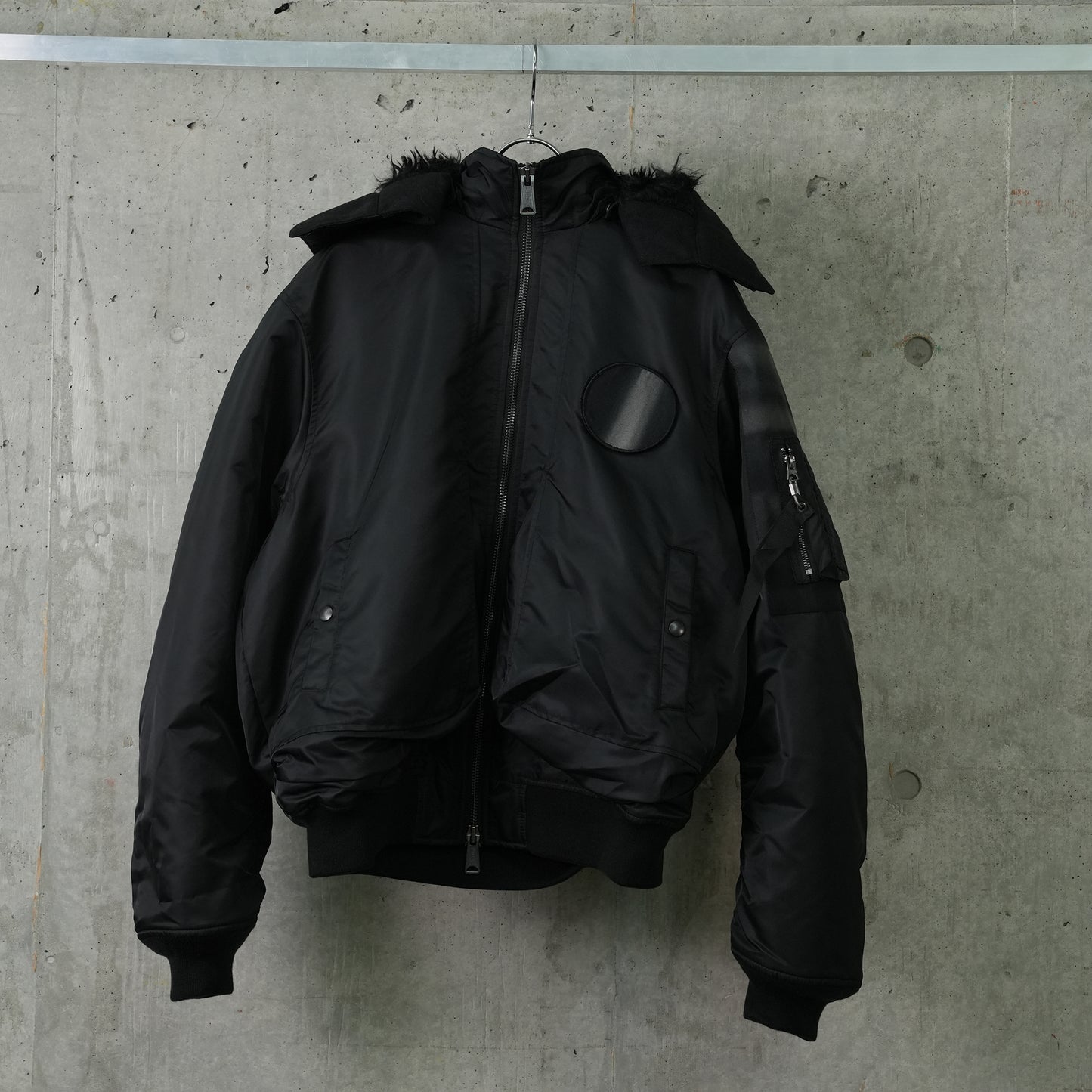 SUN-BLEACHED FLIGHT JACKET / BLACK