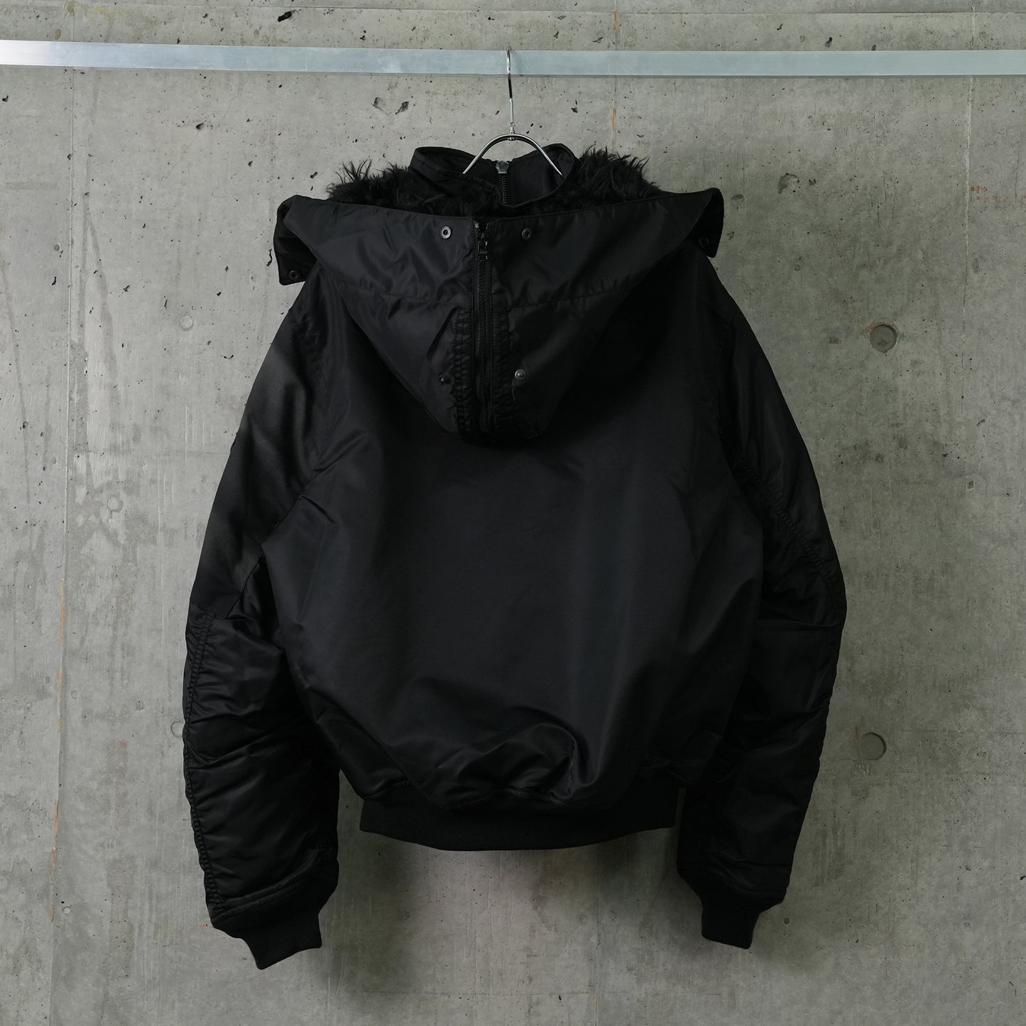 SUN-BLEACHED FLIGHT JACKET / BLACK