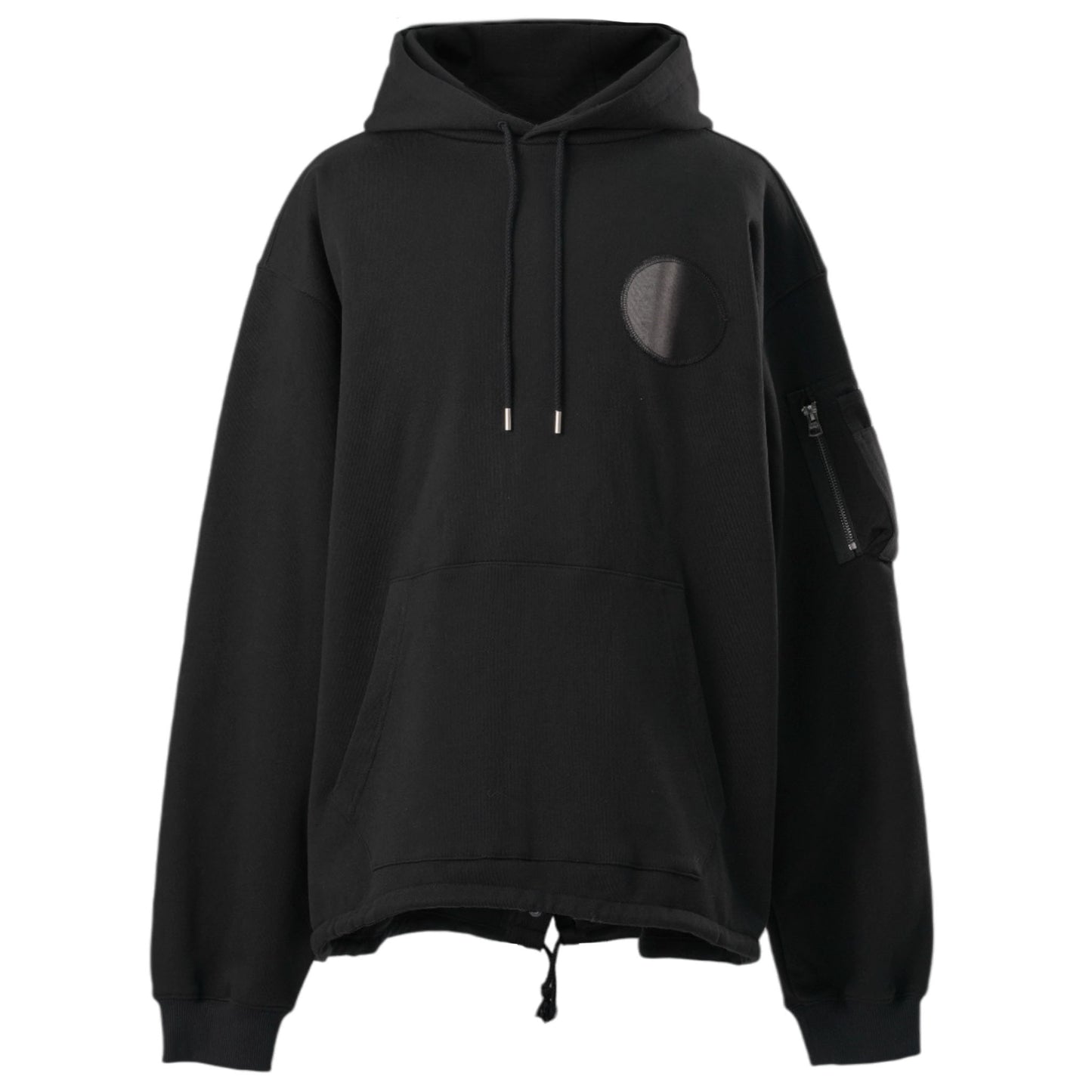 SUN-BLEACHED FISHTAIL HOODIE / BLACK