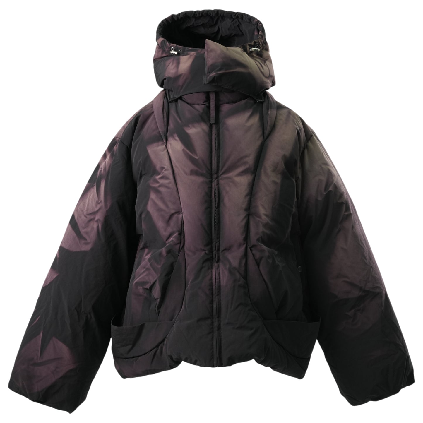 SUN-BLEACHED TWISTED DOWN JACKET / BLACK