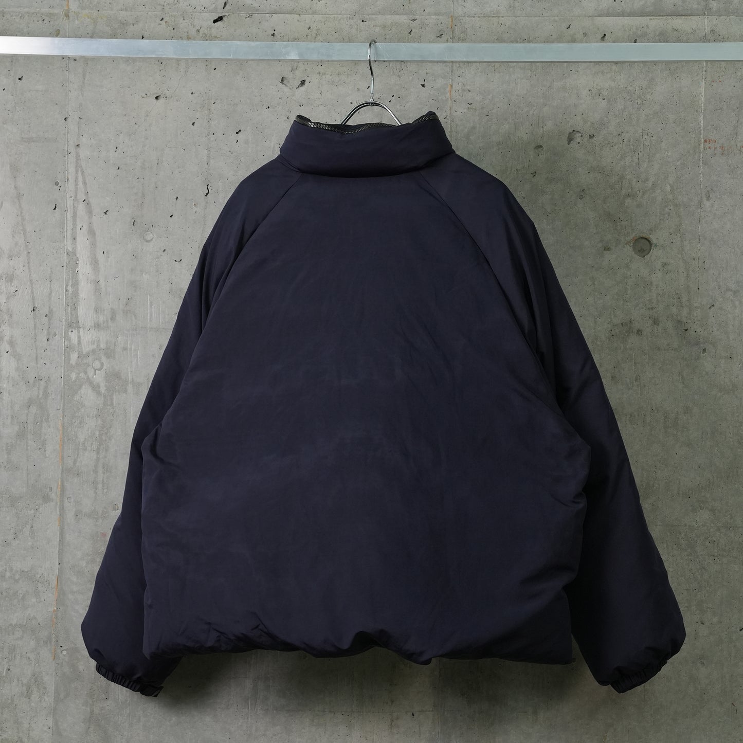 SUN-BLEACHED DOUBLE-ZIP HOOD DOWN JACKET / NAVY