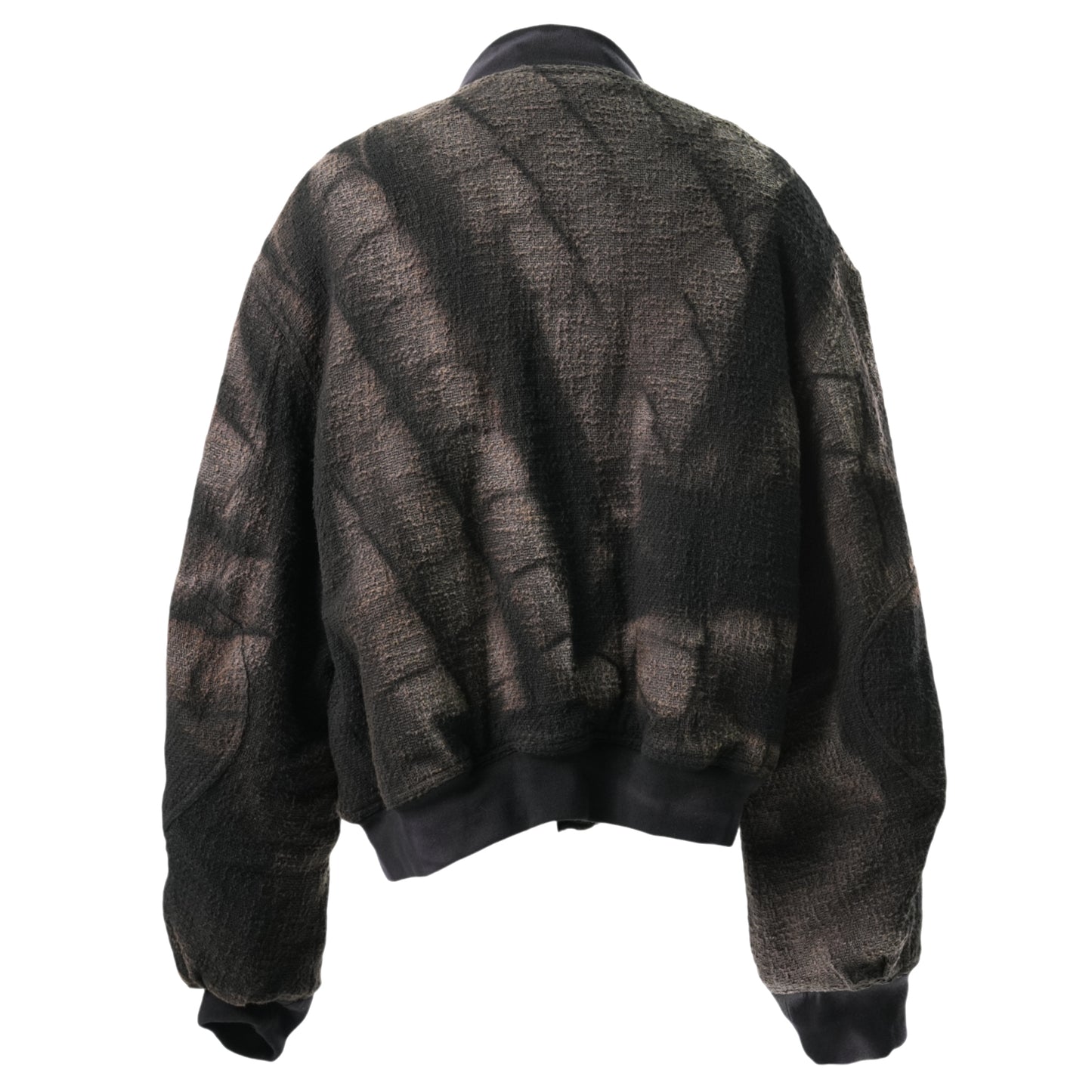 SUN-BLEACHED TWEED BOMBER / BLACK