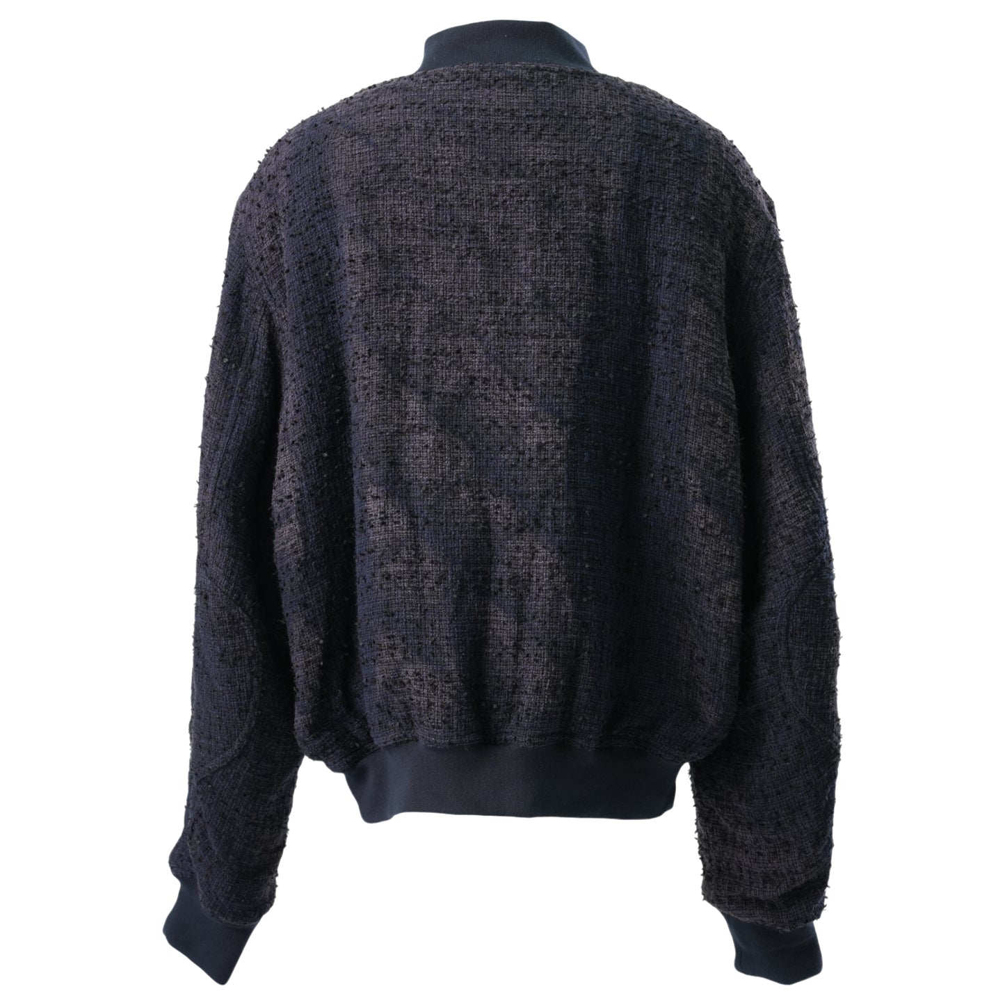 SUN-BLEACHED TWEED BOMBER / NAVY