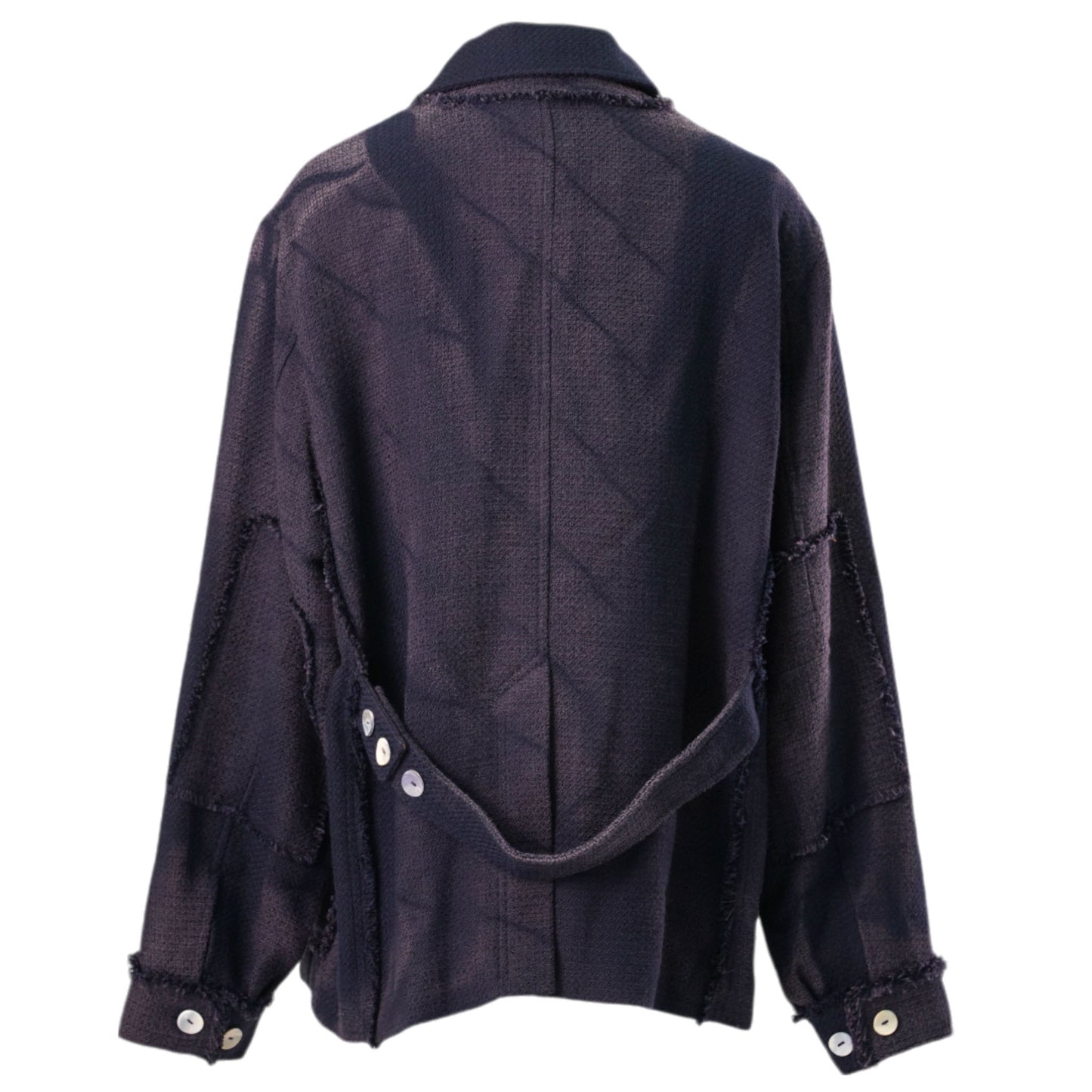 SUN-BLEACHED TWEED JACKET / NAVY