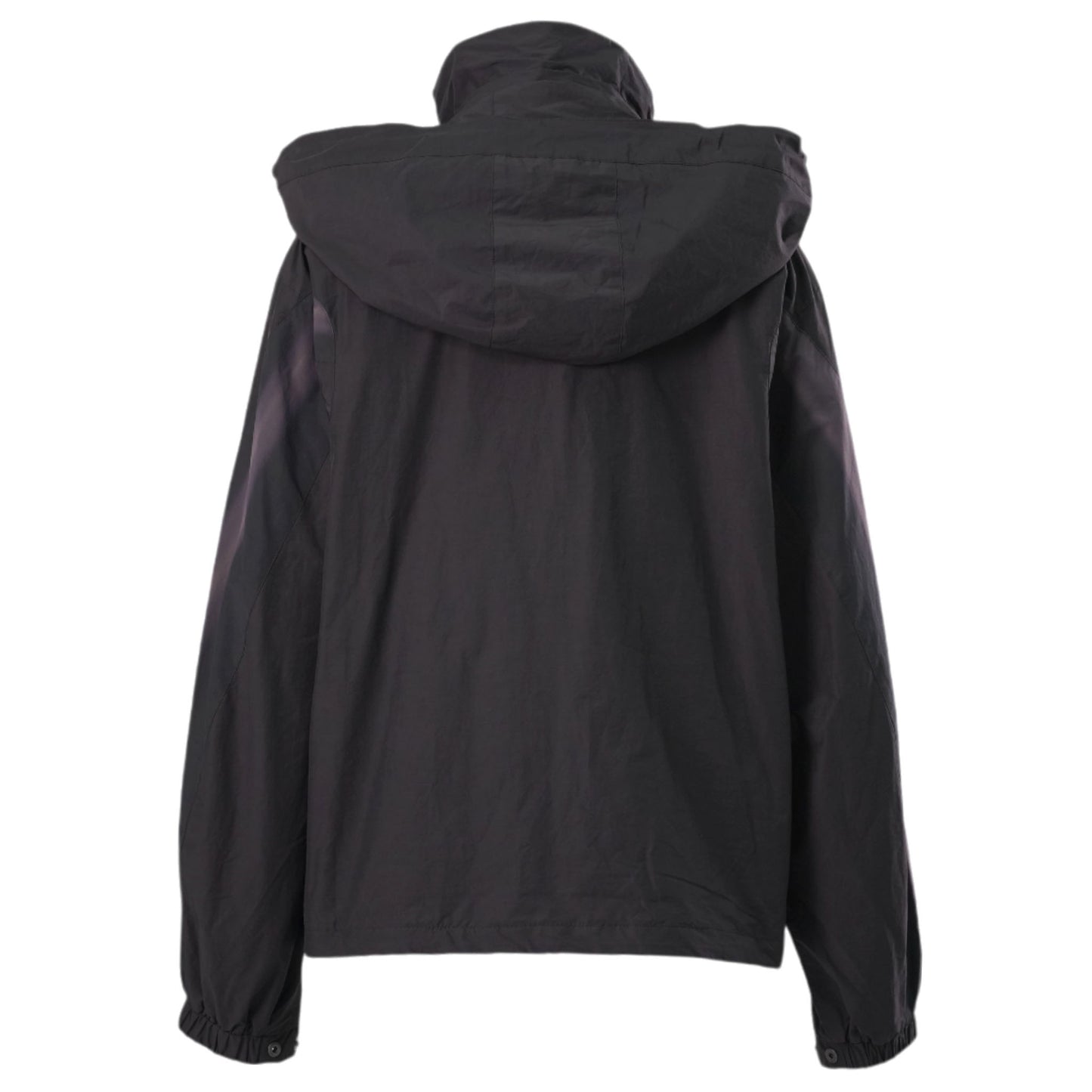 SUN-BLEACHED DOUBLE ZIPPER ANORAK / BLACK