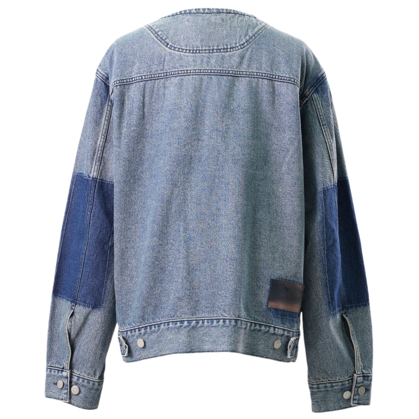 DREAPED POCKET DENIM JACKET / BLUE