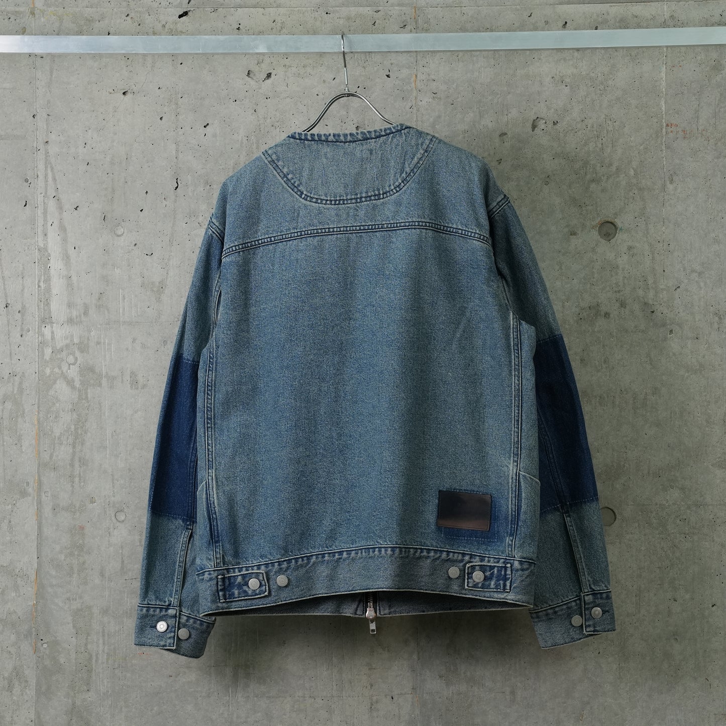 DREAPED POCKET DENIM JACKET / BLUE