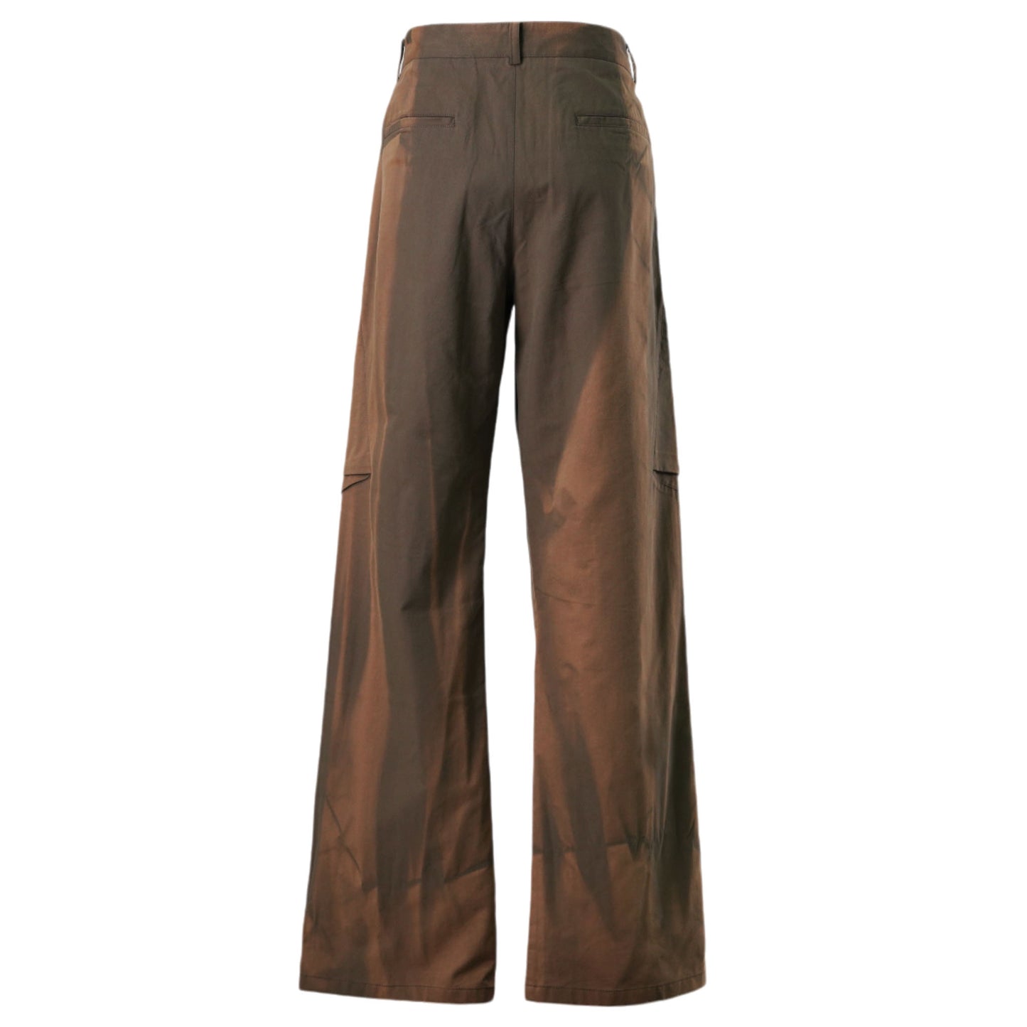 SUN-BLEACHED DRAPED POCKET TROUSERS / GREEN