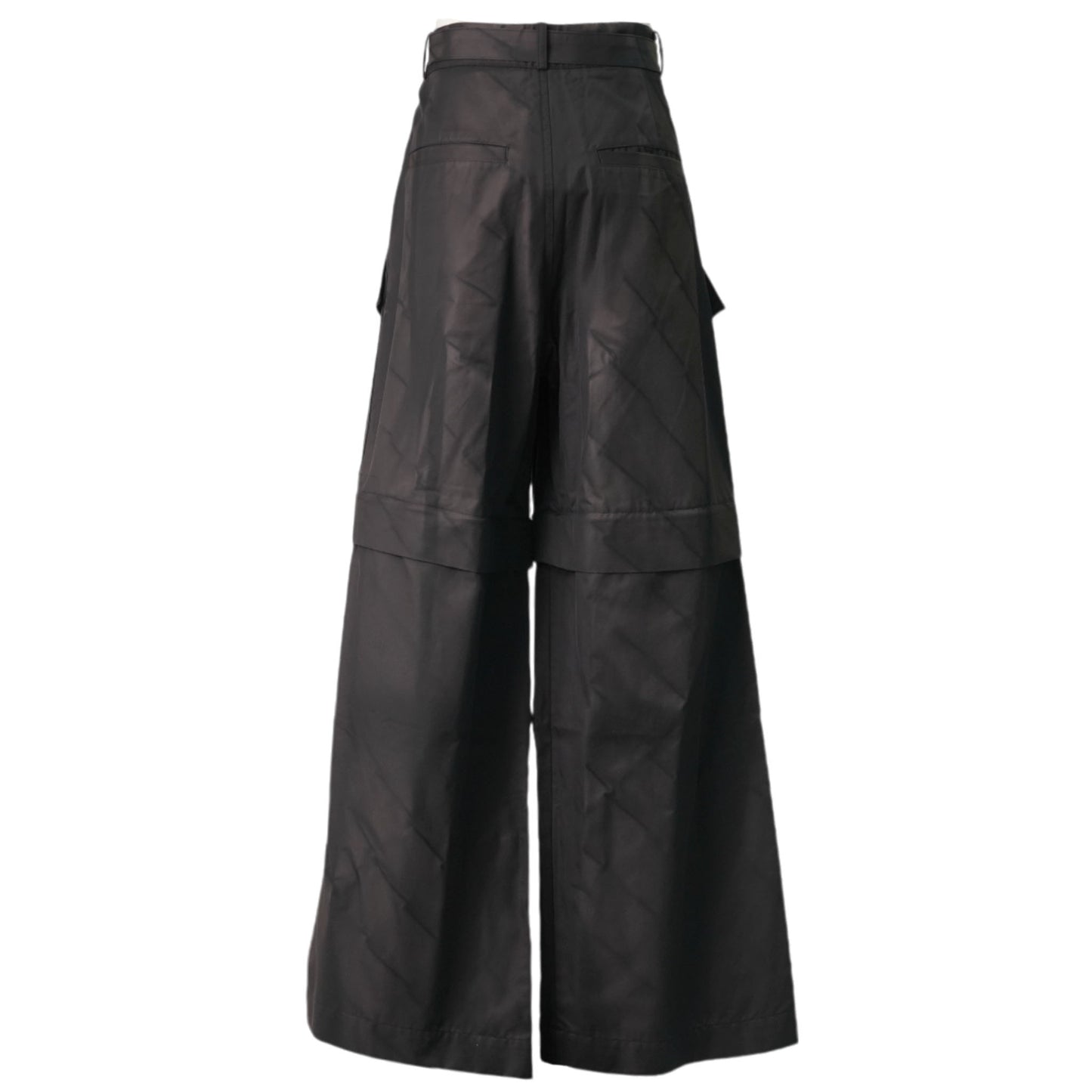 SUN-BLEACHED WIDE DETACHABLE TROUSERS / DARK GREY