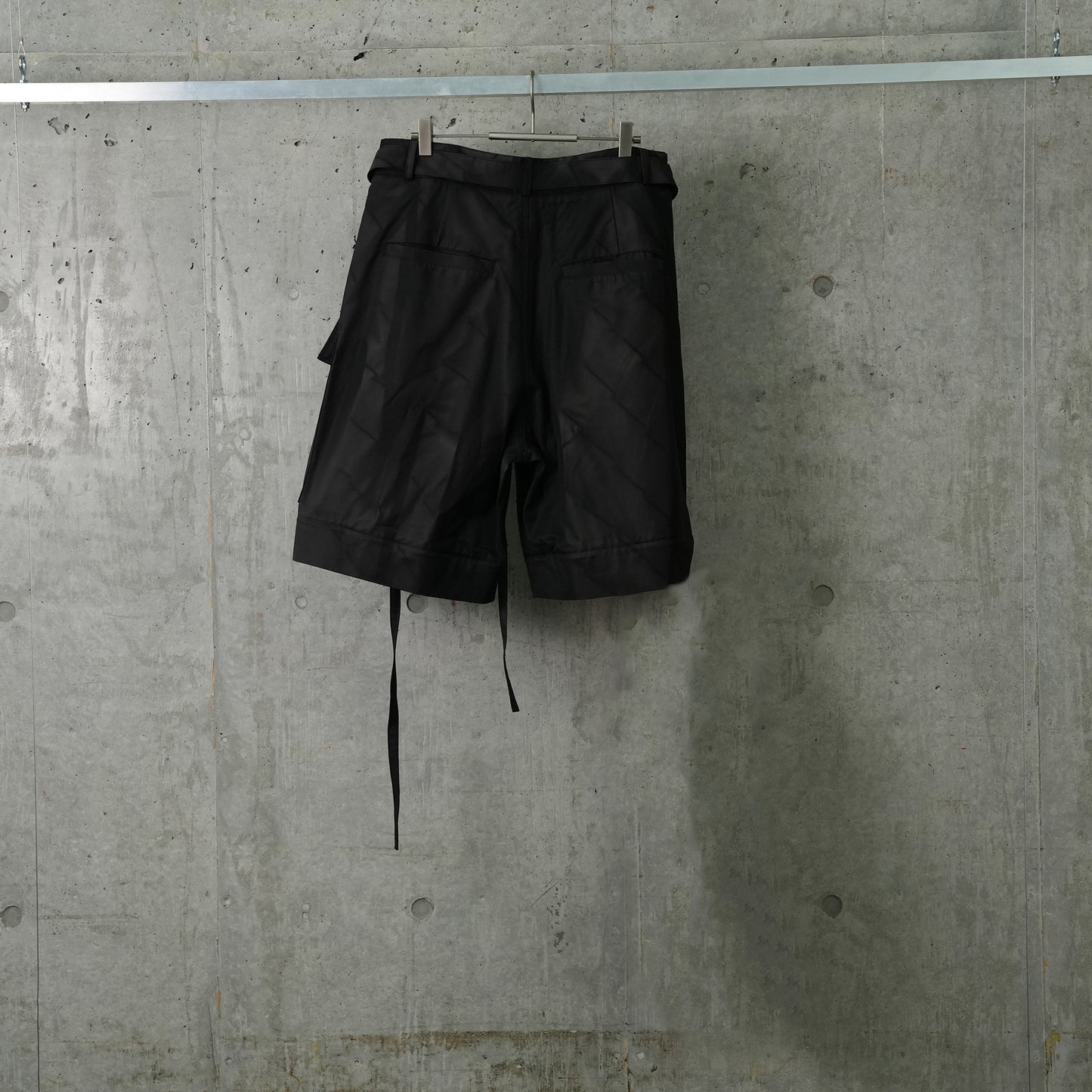 SUN-BLEACHED WIDE DETACHABLE TROUSERS / DARK GREY