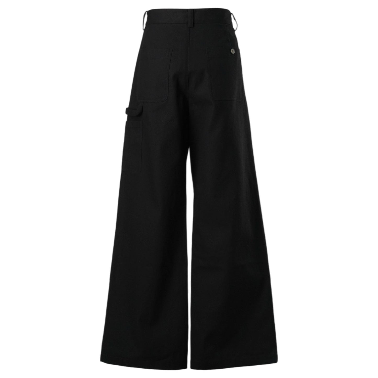 SUN-BLEACHED DOUBLE KNEE TROUSERS / BLACK