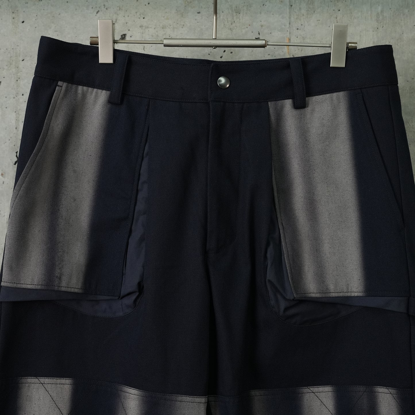 SUN-BLEACHED DOUBLE KNEE TROUSERS / NAVY